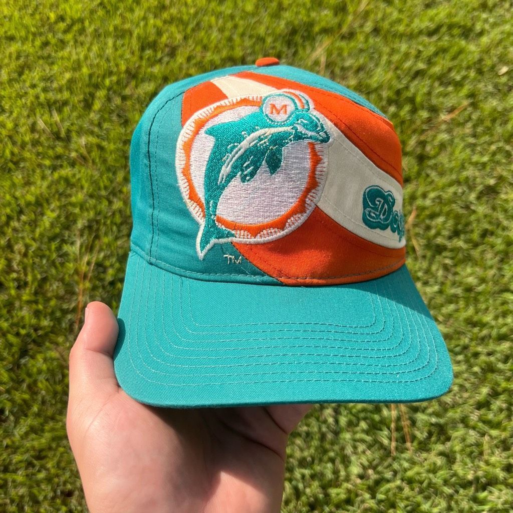 NFL Vintage 90s Eastport Miami Dolphins Blue SnapBack Hat