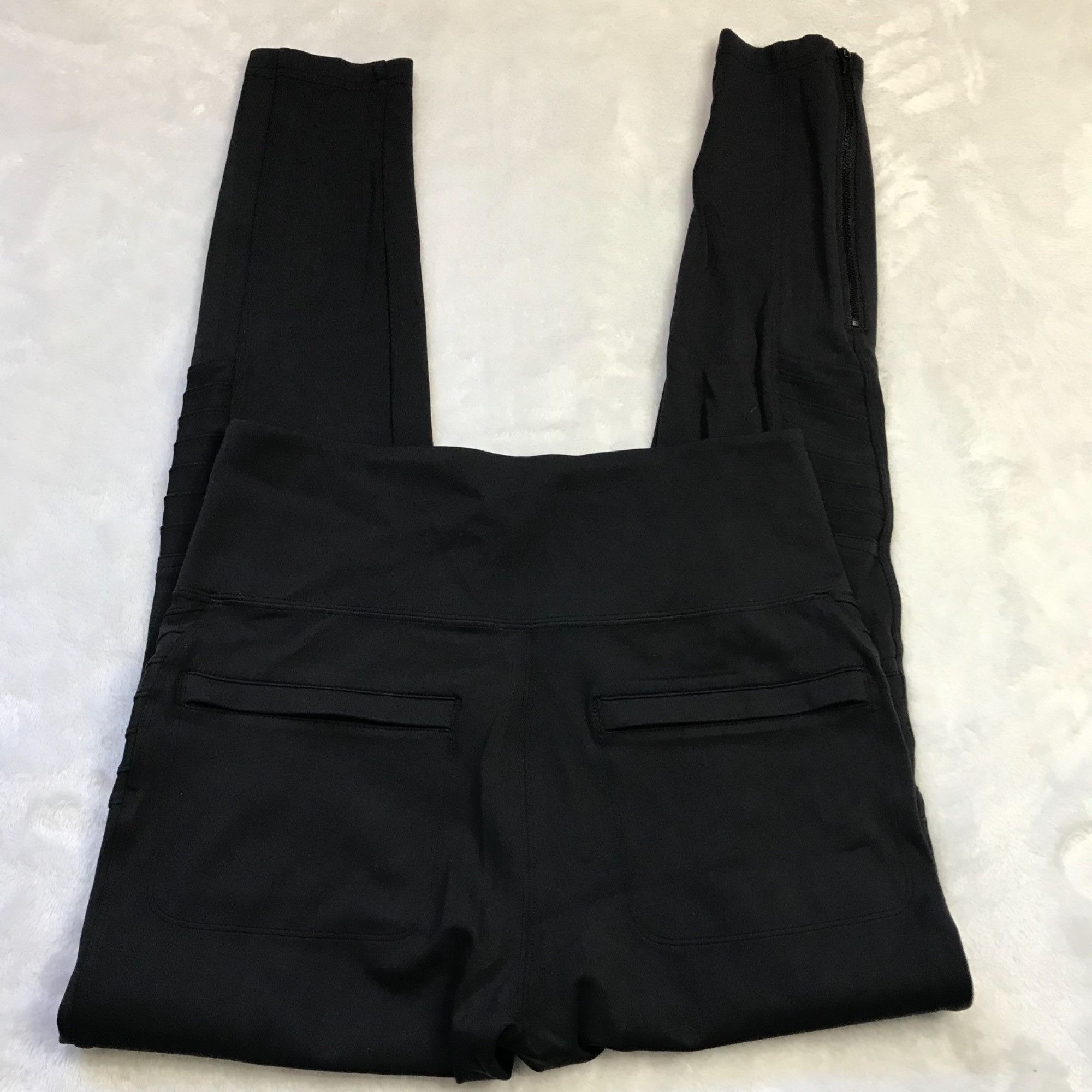 Athleta Athleta Delancey Moto Tight Leggings Women's Medium Black Zi Size 27" / US 4 / IT 40 - 17 Thumbnail