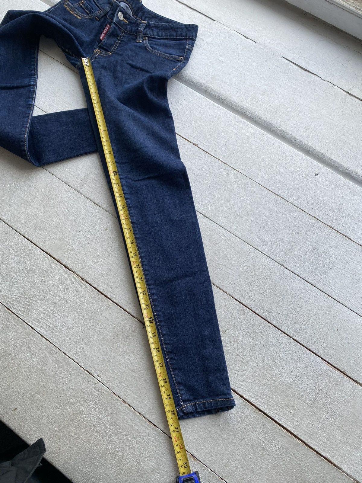 Dsquared2 Luxury Dsquared2 Women’s Skinny Jeans Ankle Zip Blue Denim Size 28" / US 6 / IT 42 - 16 Thumbnail