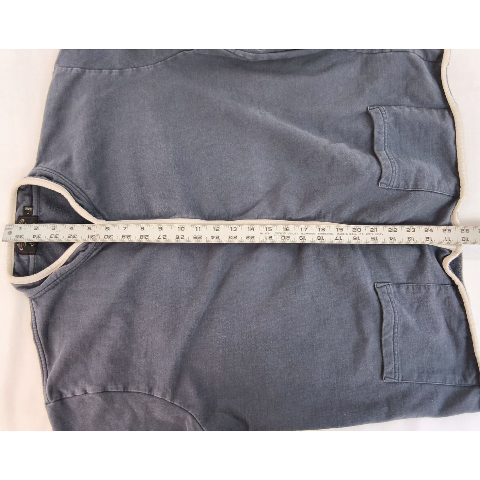 Ralph Lauren RRL Ralph Lauren Zip Sweatshirt Women's L Blue/White Cotton Size L / US 10 / IT 46 - 13 Thumbnail