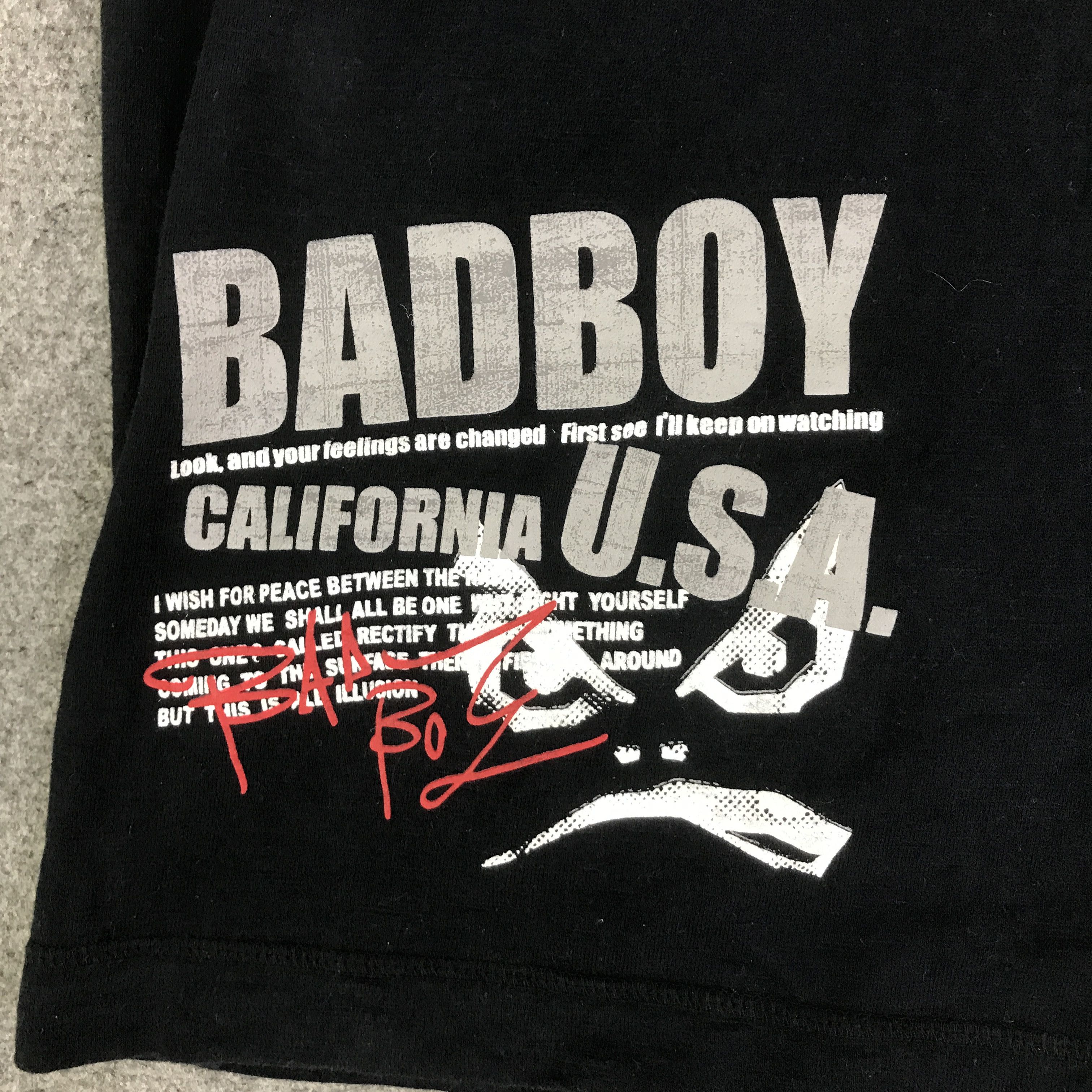Japanese Brand BAD BOY CALIFORNIA JAPAN STYLE BRAND T-SHIRT K93B25 Size US L / EU 52-54 / 3 - 5 Thumbnail