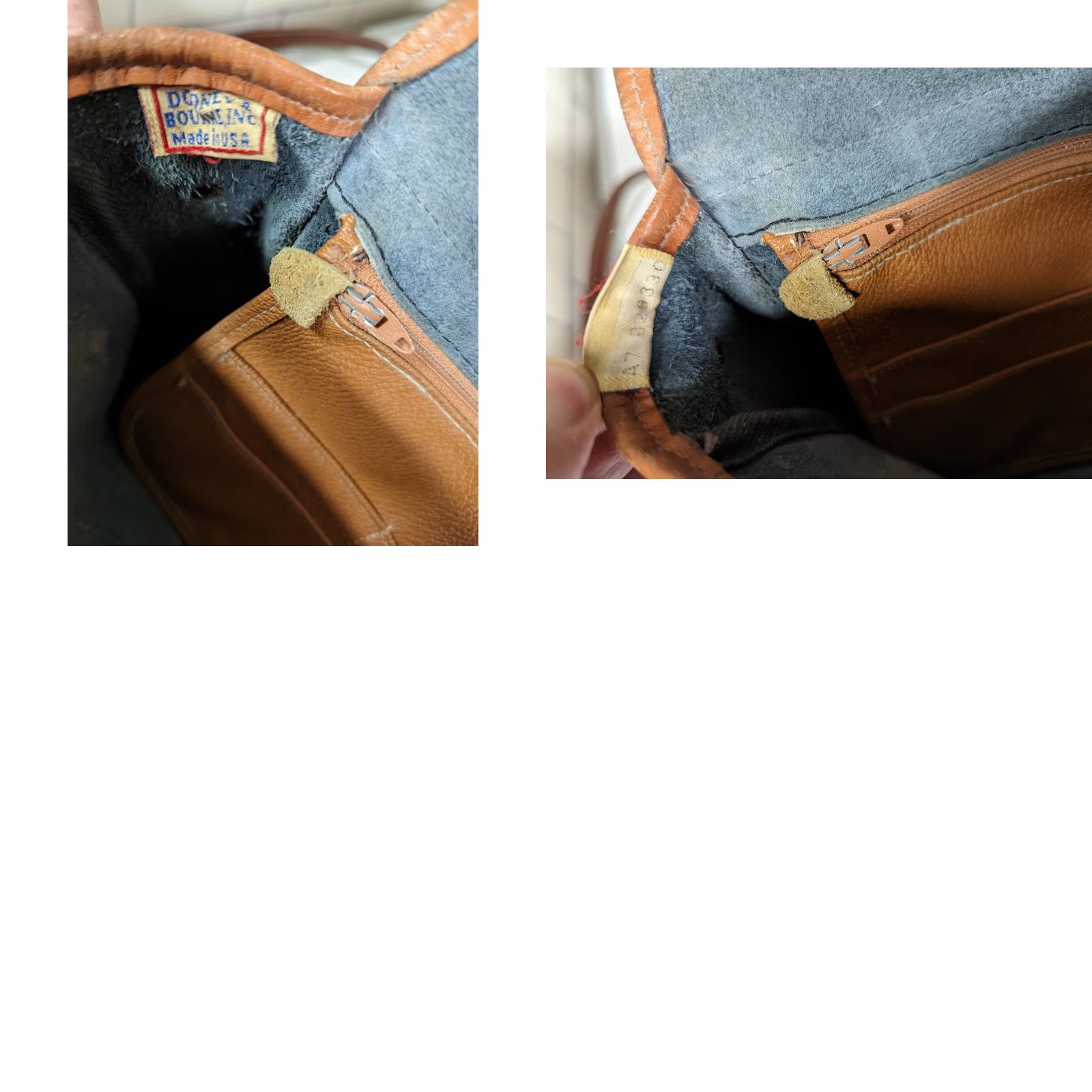 Dooney & Bourke VINTAGE Dooney & Bourke Equestrian Shoulder Bag Very Dark Blue & Brown USA Women's Medium Leather Bag Charms Size ONE SIZE - 8 Thumbnail