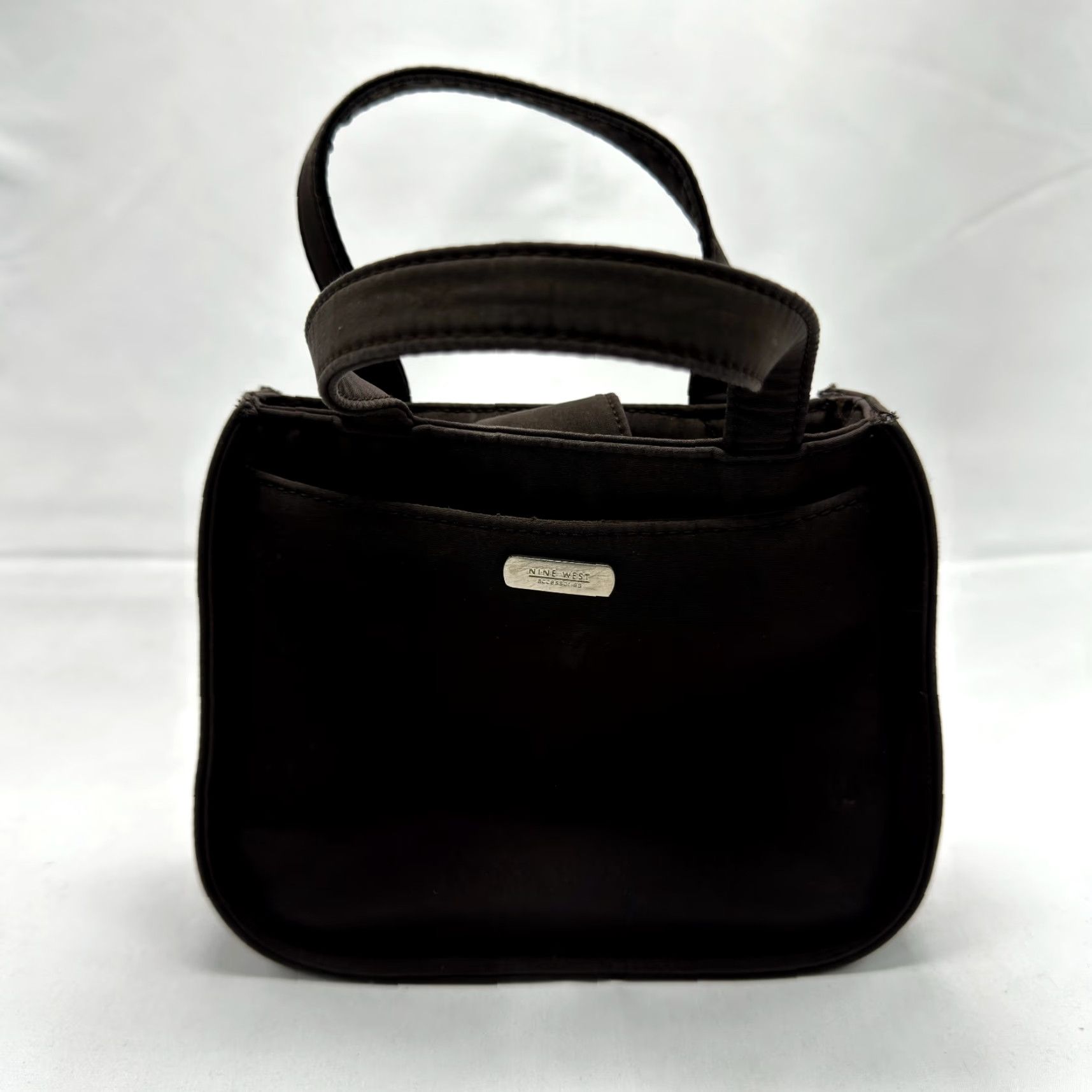 Nine West Vintage 90s Nine West Mini Purse Bag Brown Nylon Square Structured User: Vintage 90s Nine West Mini Purse Bag Brown Nylon Square Structured Size ONE SIZE - 2 Thumbnail