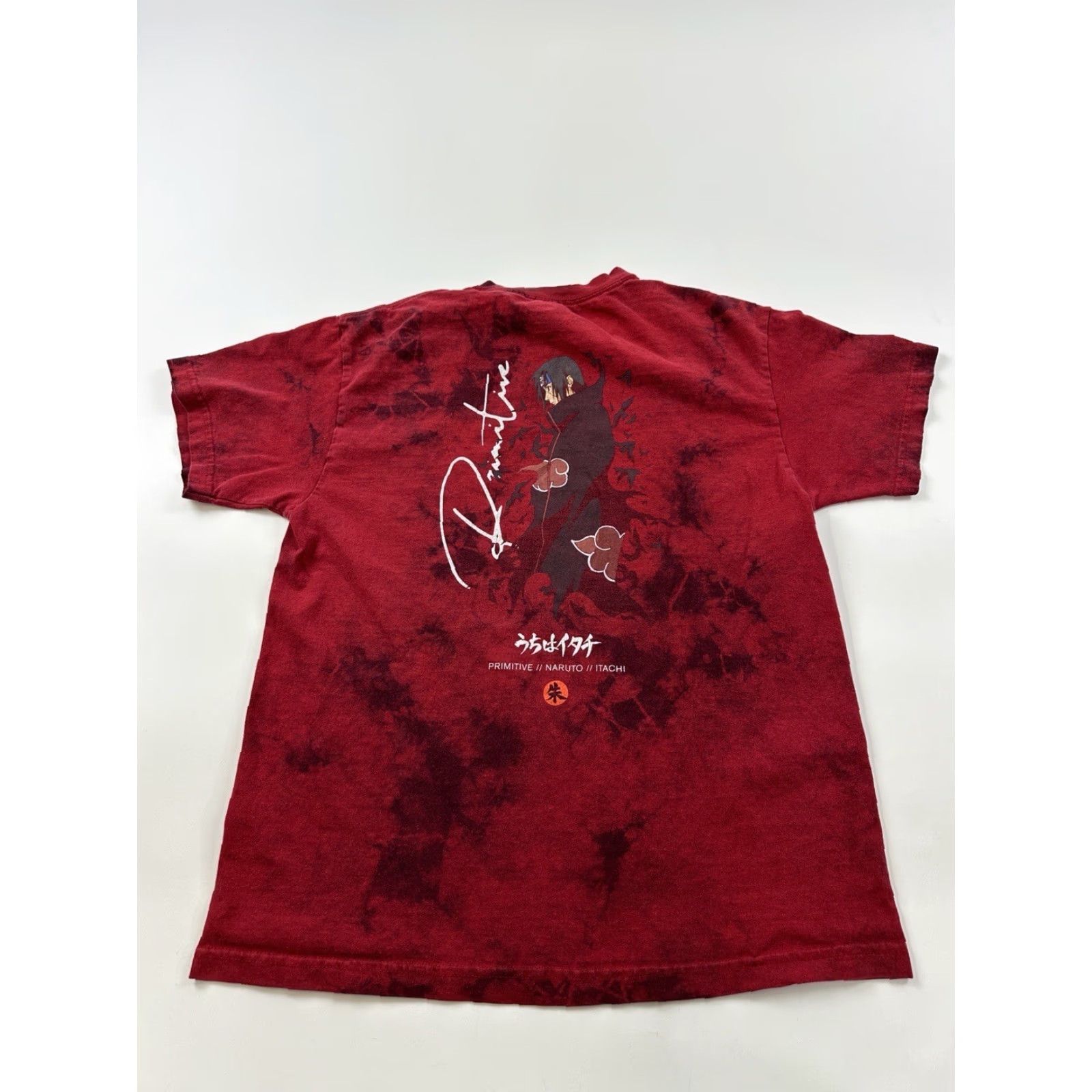 Primitive Primitive x Naruto Shirt Men’s Medium Red Tie-Dye Itachi Crows Burgundy Size US M / EU 48-50 / 2 - 4 Thumbnail