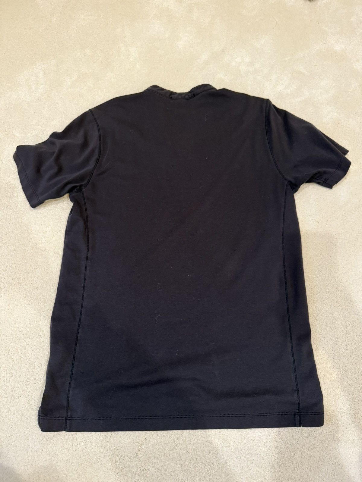 Raffi Raffi Linea Uomo Black Short Sleeve Henley Size US M / EU 48-50 / 2 - 2 Thumbnail