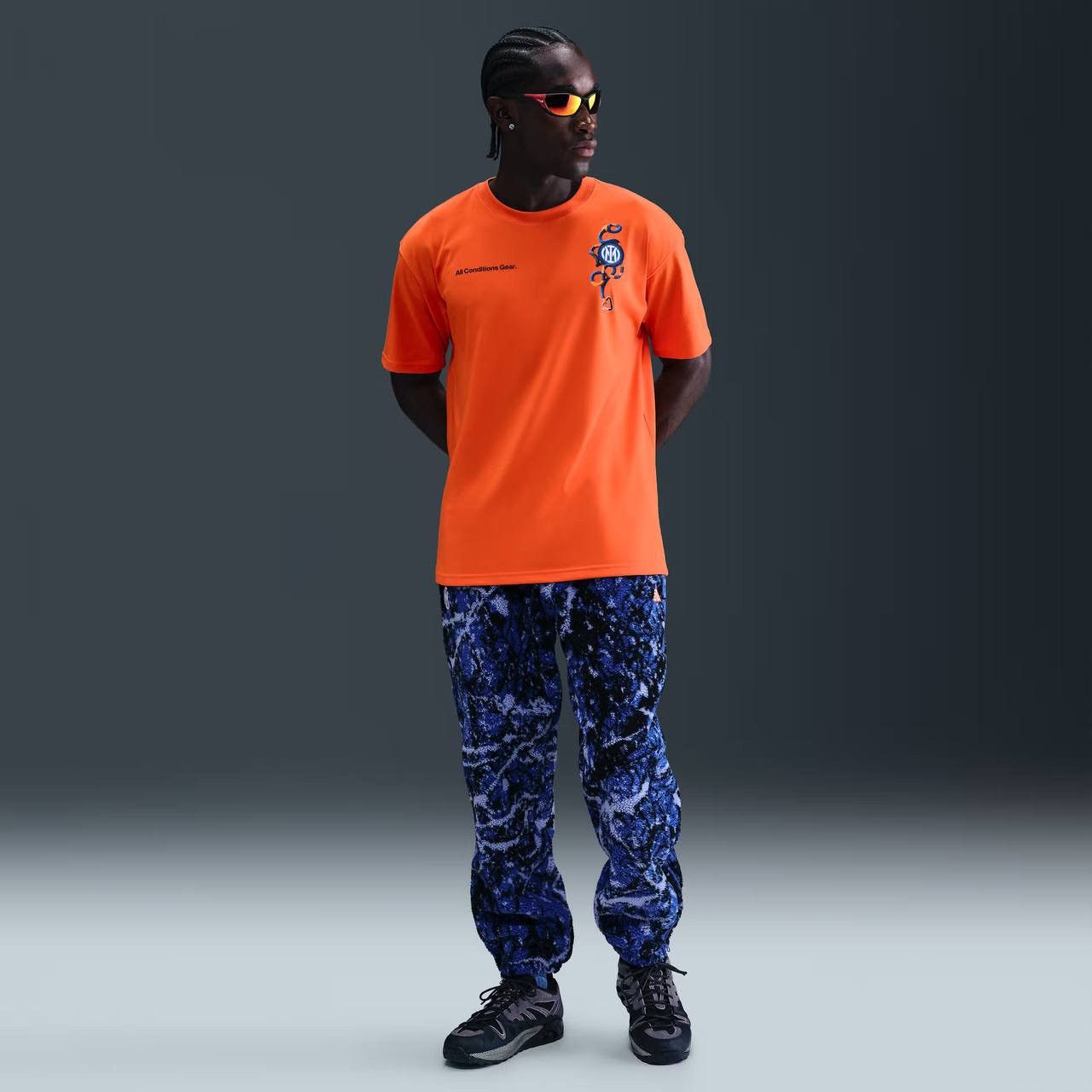 Nike Nike ACG x Inter Milan soccer tee very rare size M orange Size US M / EU 48-50 / 2 - 2 Thumbnail