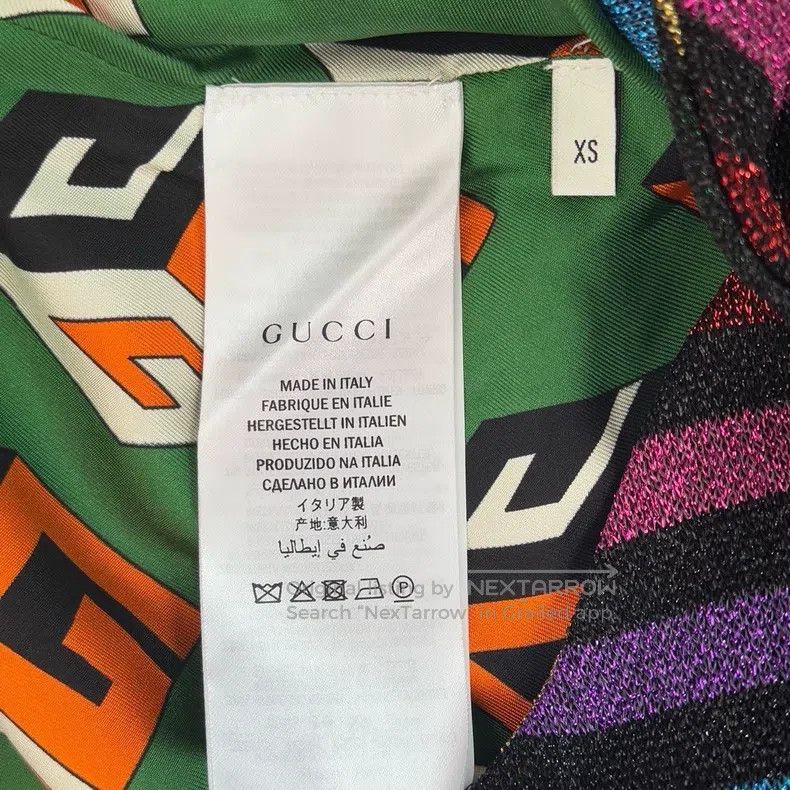 Gucci Gucci Rainbow colour-matched sleeveless dress with full pr Size XS / US 0-2 / IT 36-38 - 4 Thumbnail