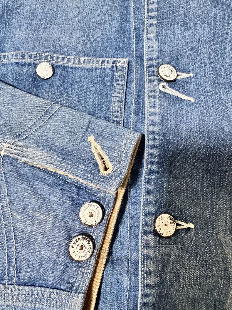 Visvim Visvim 20ss spot limited splash-ink four-pocket denim jack Size US M / EU 48-50 / 2 - 8 Thumbnail