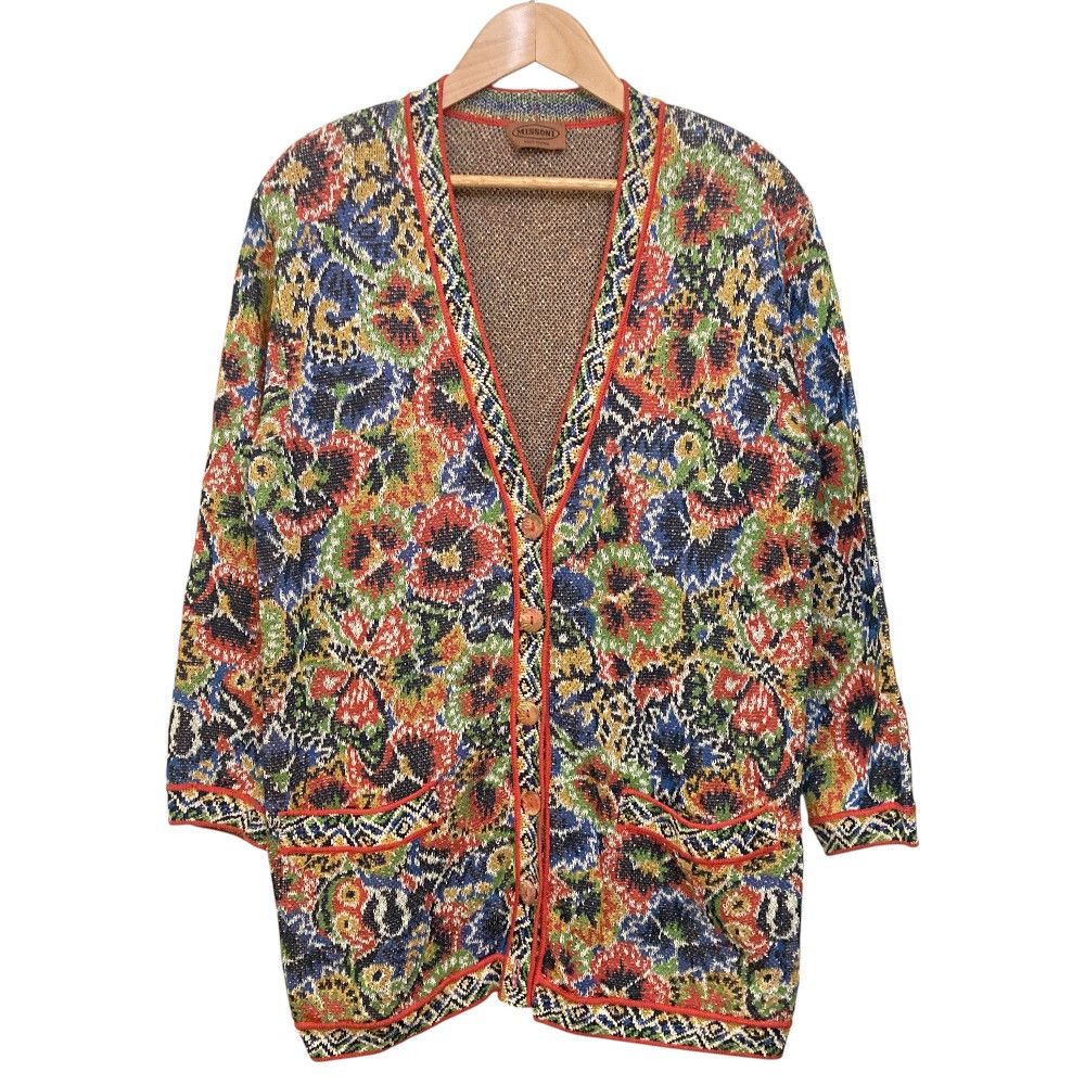 Missoni Missoni Missoni Flower Knit Cardigan Textile Tops DUTY FREE for USA Size ONE SIZE - 1 Thumbnail