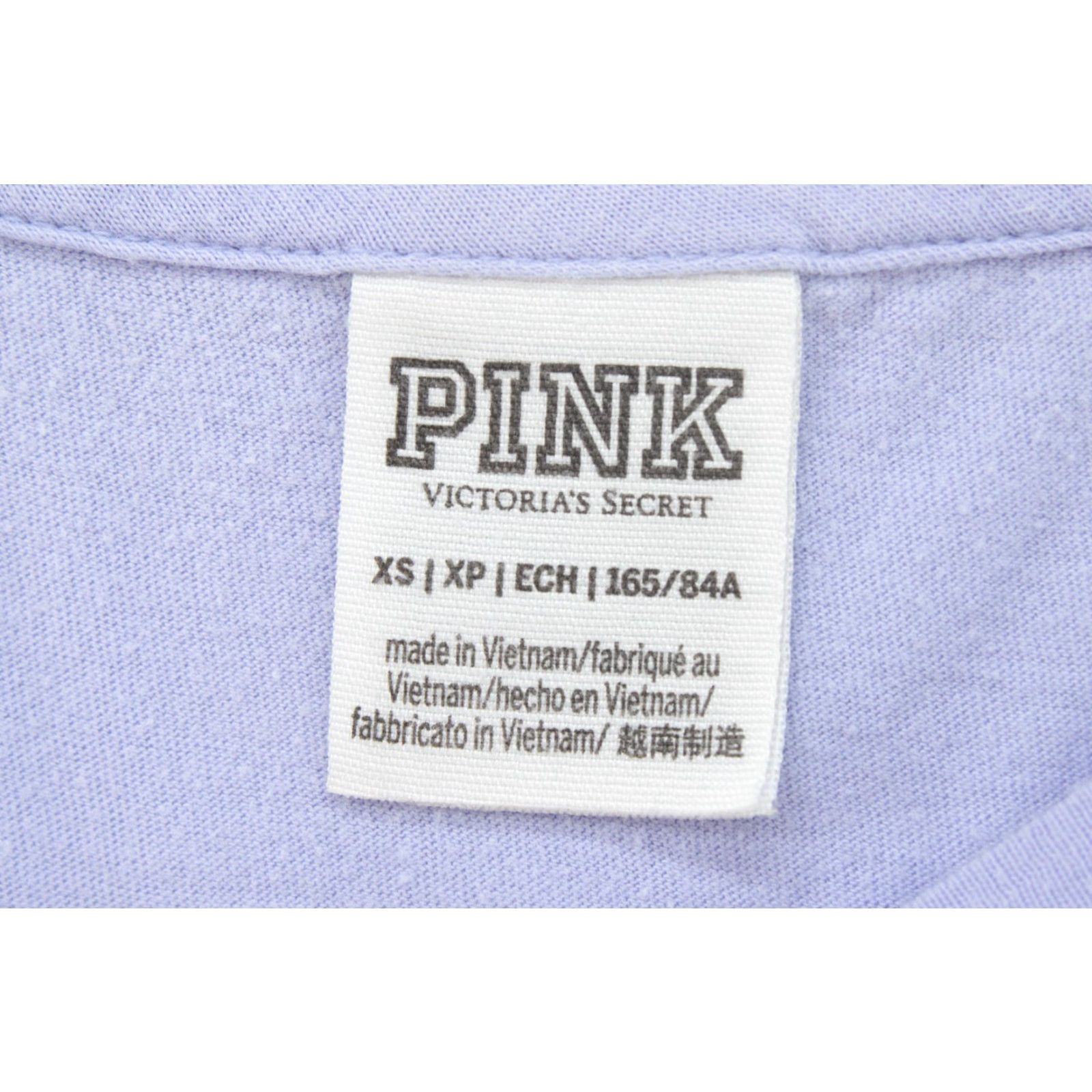 Victoria's Secret Victoria' Secret Pink Women's Pocket T-shirt XS Purple w/ Black Dog Logo Size XS / US 0-2 / IT 36-38 - 5 Thumbnail