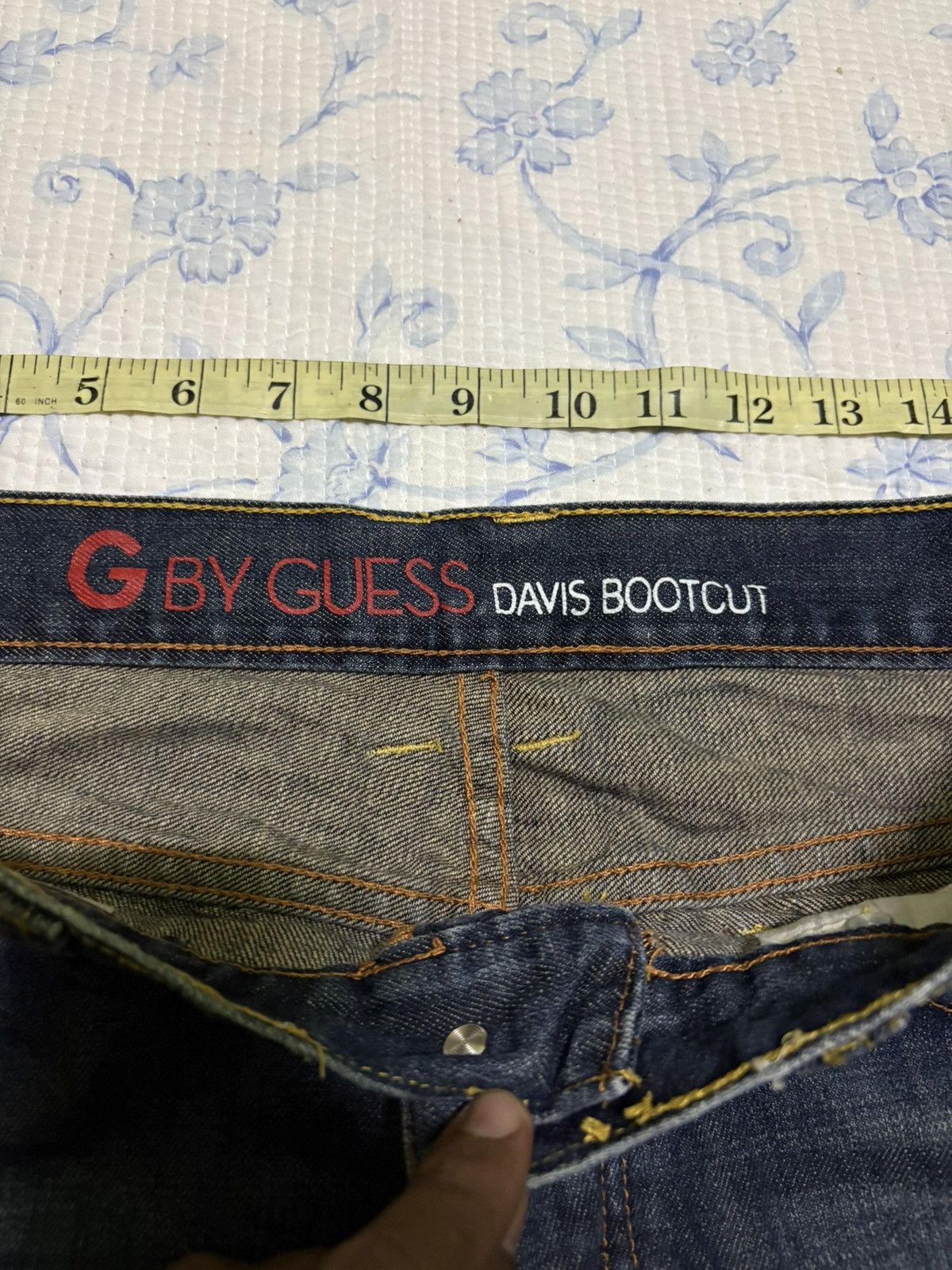 Guess G By Guess Davis Bootcut Streetwear Flared Denim Size US 35 - 13 Thumbnail