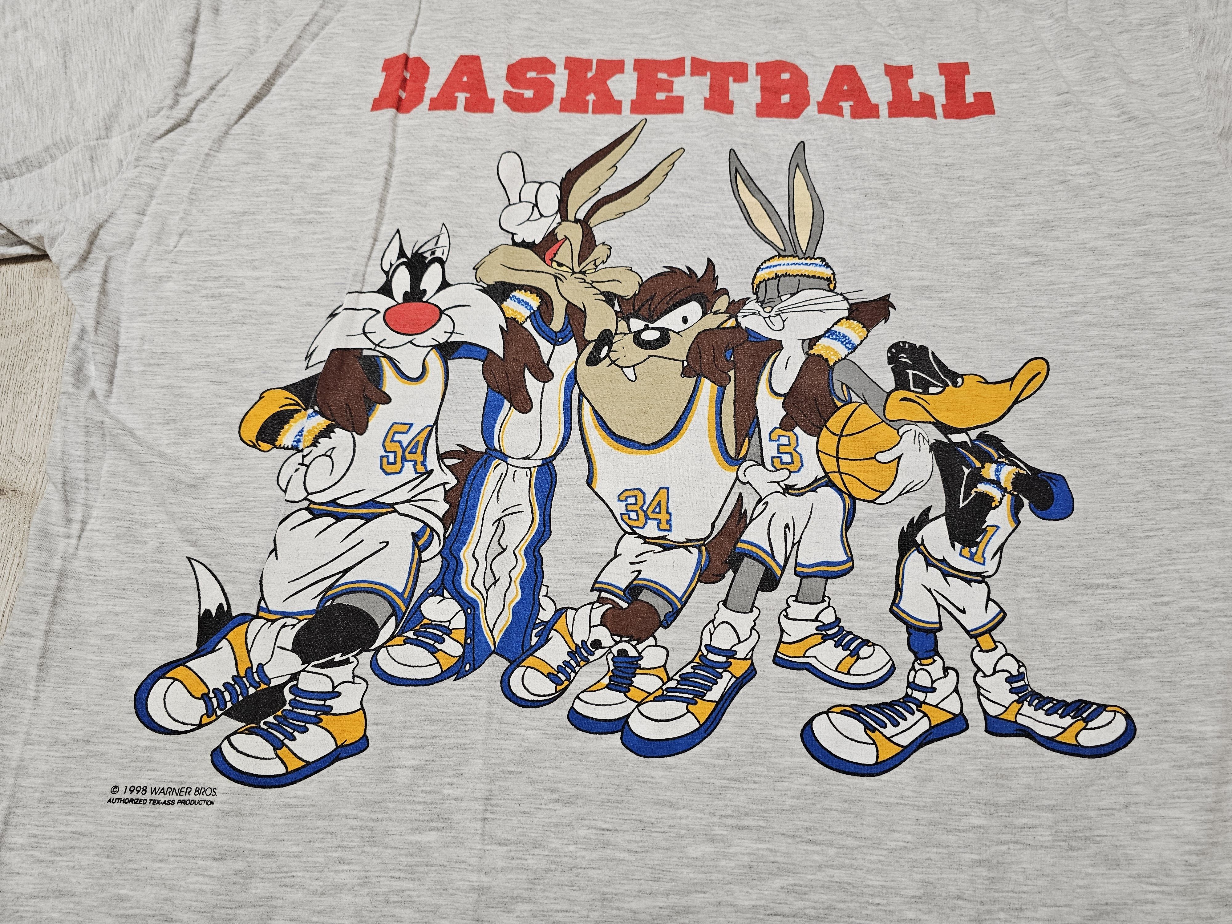 Vintage LOONEY TUNES BASKETBALL VINTAGE SHIRT 1998 JERSEY BASKETBALL Size US XXL / EU 58 / 5 - 3 Thumbnail