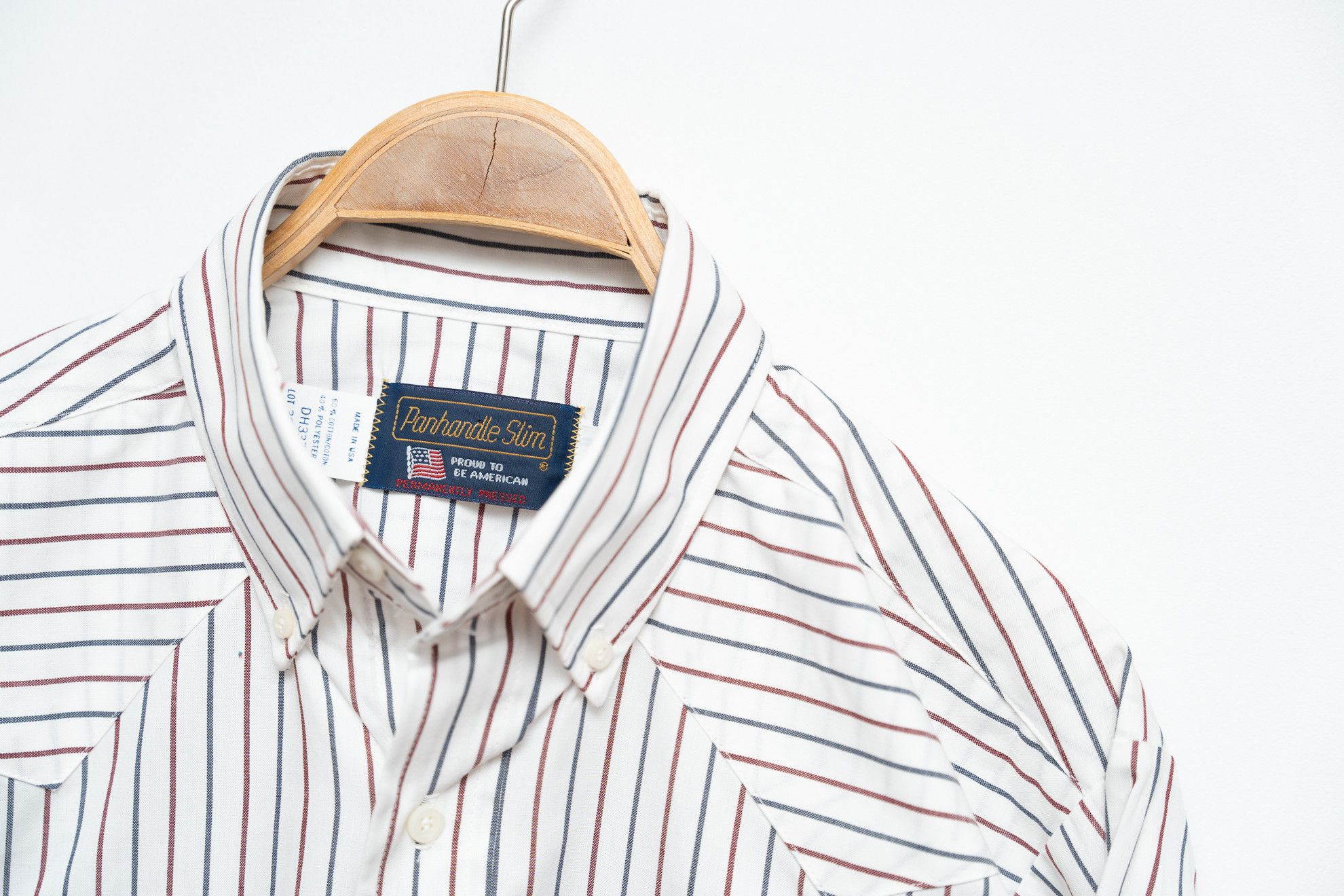 Other VINTAGE Panhandle Slim Western Shirt | Striped Americana 80s Size US M / EU 48-50 / 2 - 12 Thumbnail