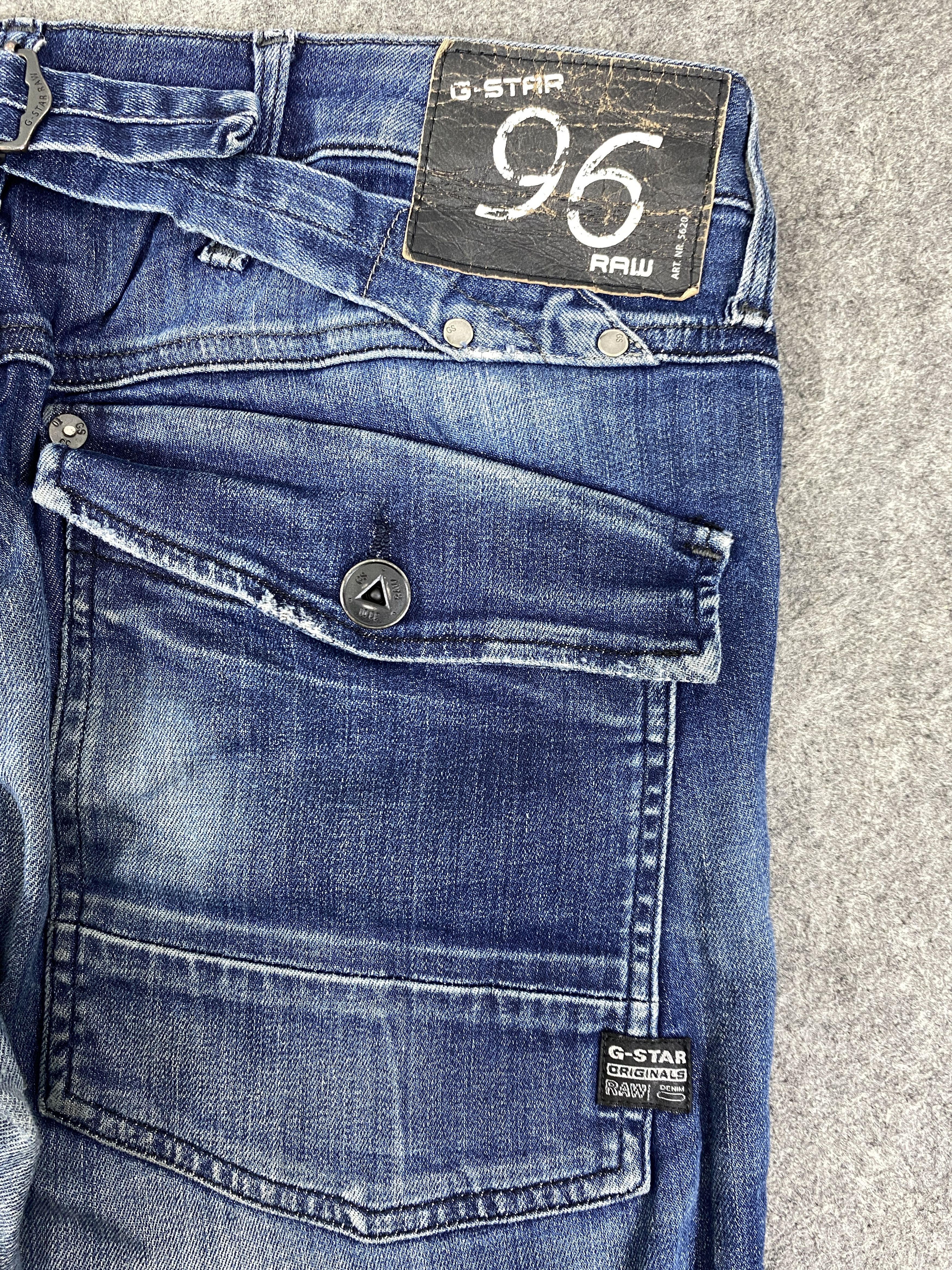Japanese Brand Faded Blue Vintage Gstar 96 Jeans 32x30.5 - JN3276 Size US 32 / EU 48 - 15 Thumbnail