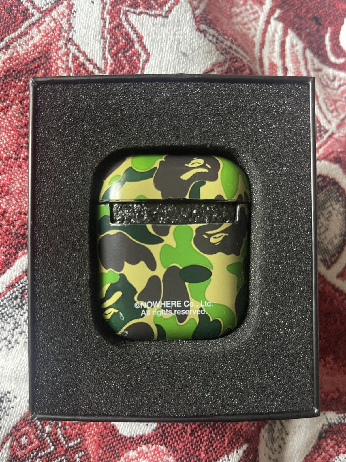 Bape BAPE ABC Camo Green Airpods Case Size ONE SIZE - 4 Thumbnail