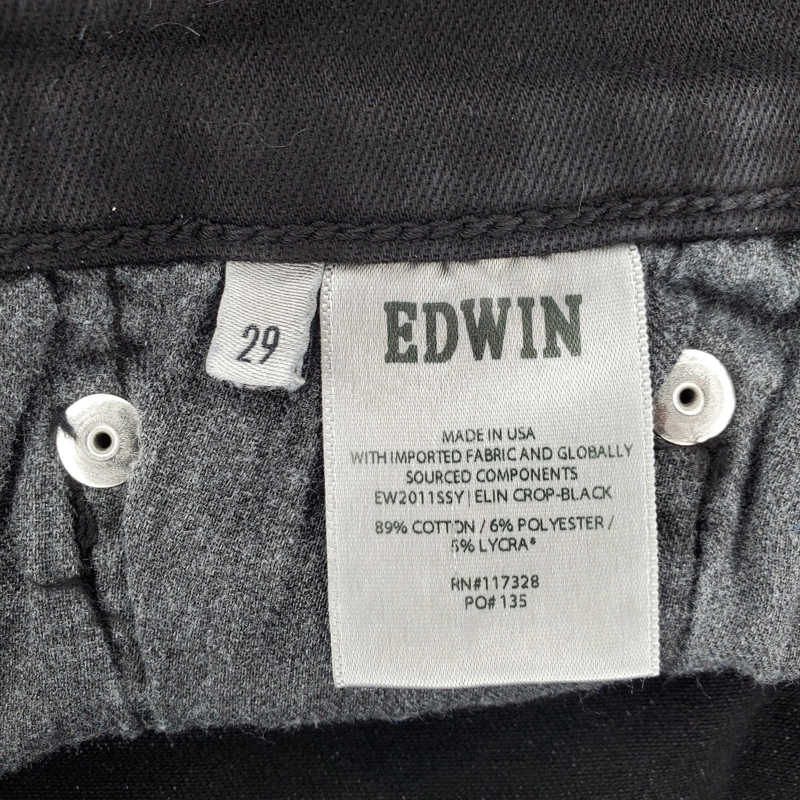 Edwin Edwin Elin Straight Crop Jeans 29 / 8 Size 29" - 6 Thumbnail