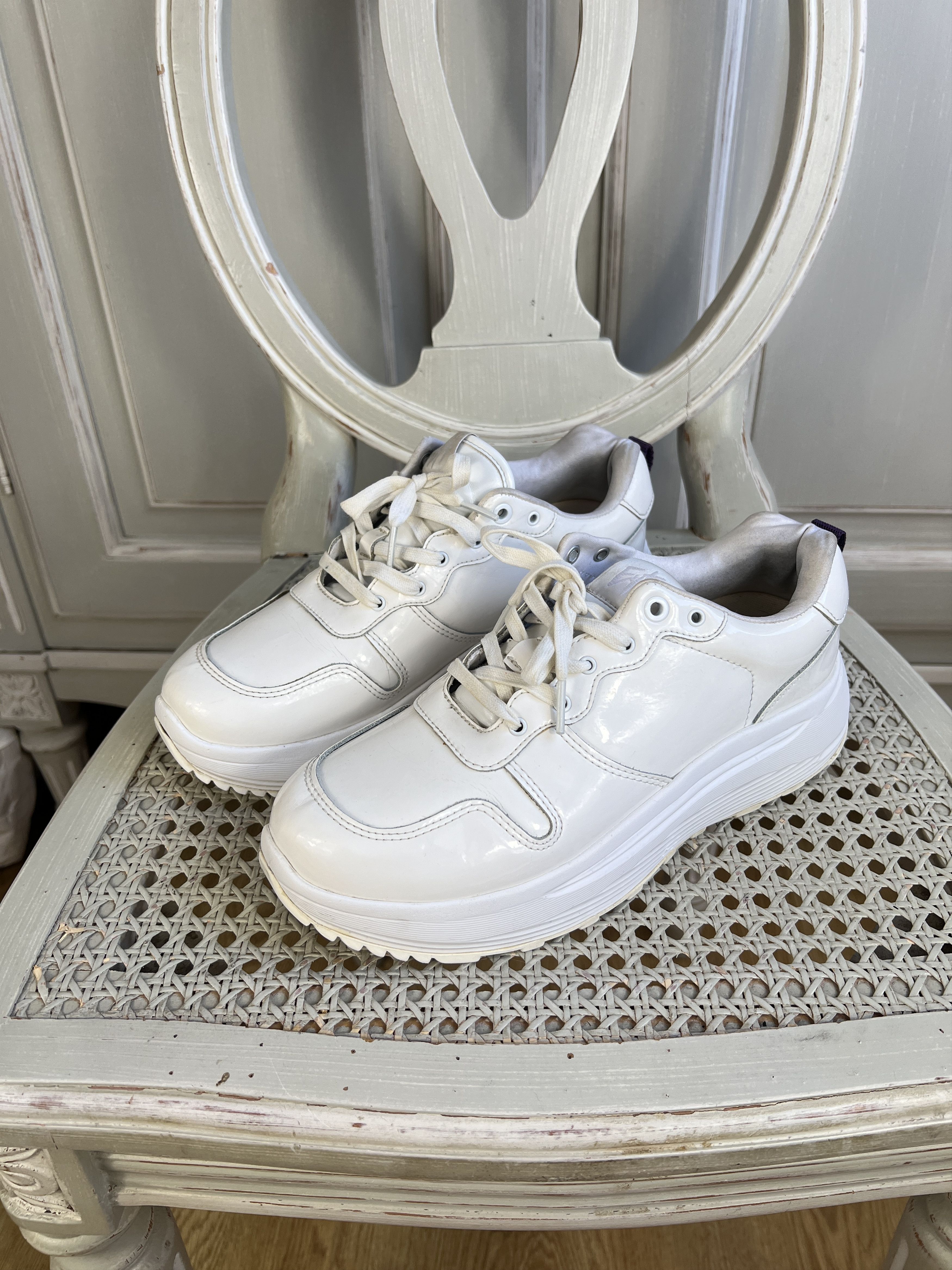 EYTYS WHITE PLATFORM SNEAKERS