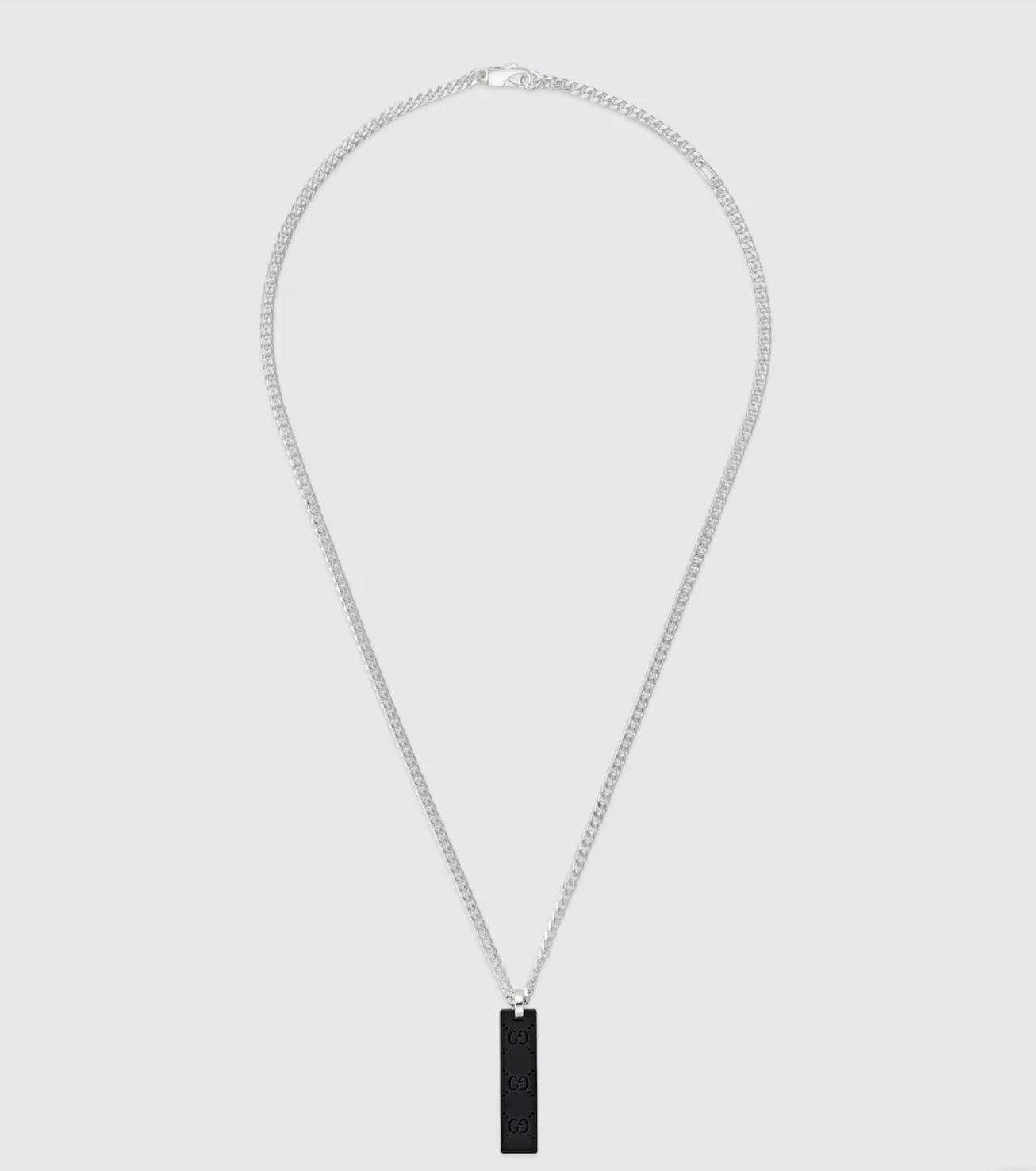 Gucci Gucci GG Tag Chain Unisex Necklace Size ONE SIZE - 1 Thumbnail