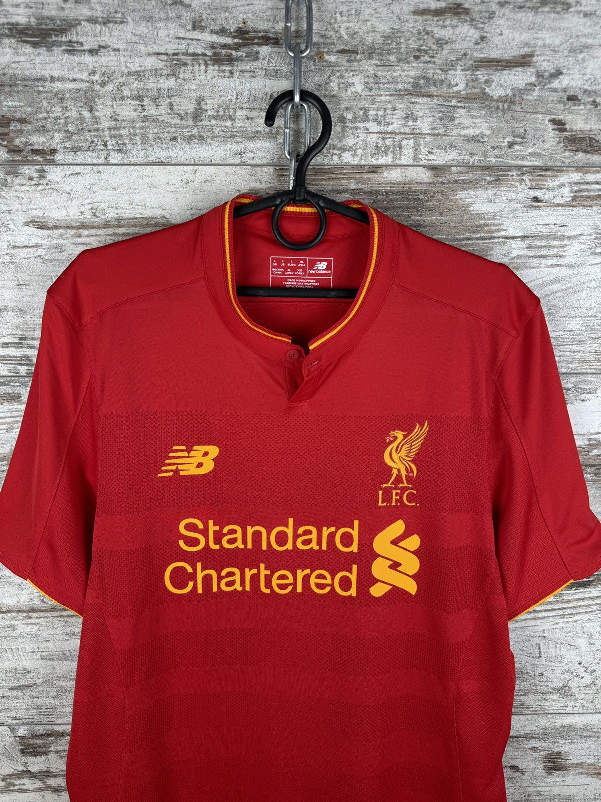 New Balance Mens Vintage New Balance FC Liverpool T-shirt soccer jersey Size US L / EU 52-54 / 3 - 2 Thumbnail