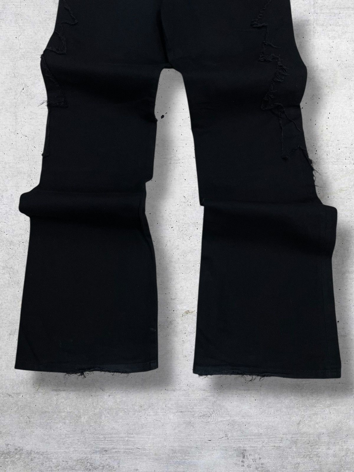 Tornado Mart VINTAGE AMORE PURE JAPAN 1990S RARE ZIGZAG AVANTGARDE DENIM Size US 27 - 10 Thumbnail