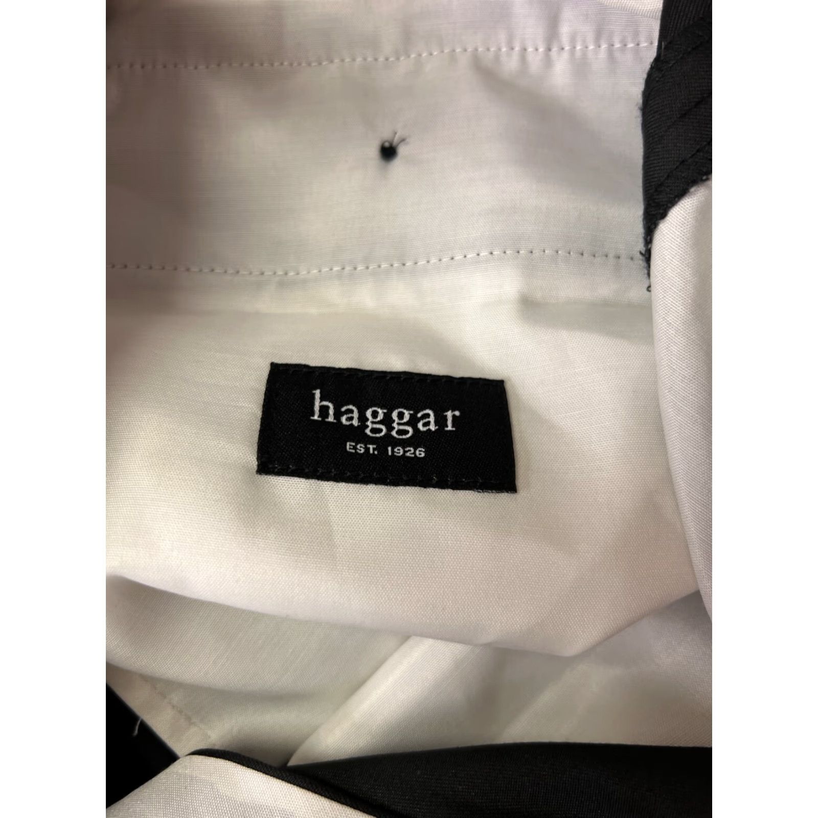 Haggar Haggar Mens Dress Pants Black 38 Flat Front Polyester Blend Zip Fly Straight Fit Comfort Pockets Belt Loops Dress Pants Men Black 38 Size US 38 / EU 54 - 3 Thumbnail