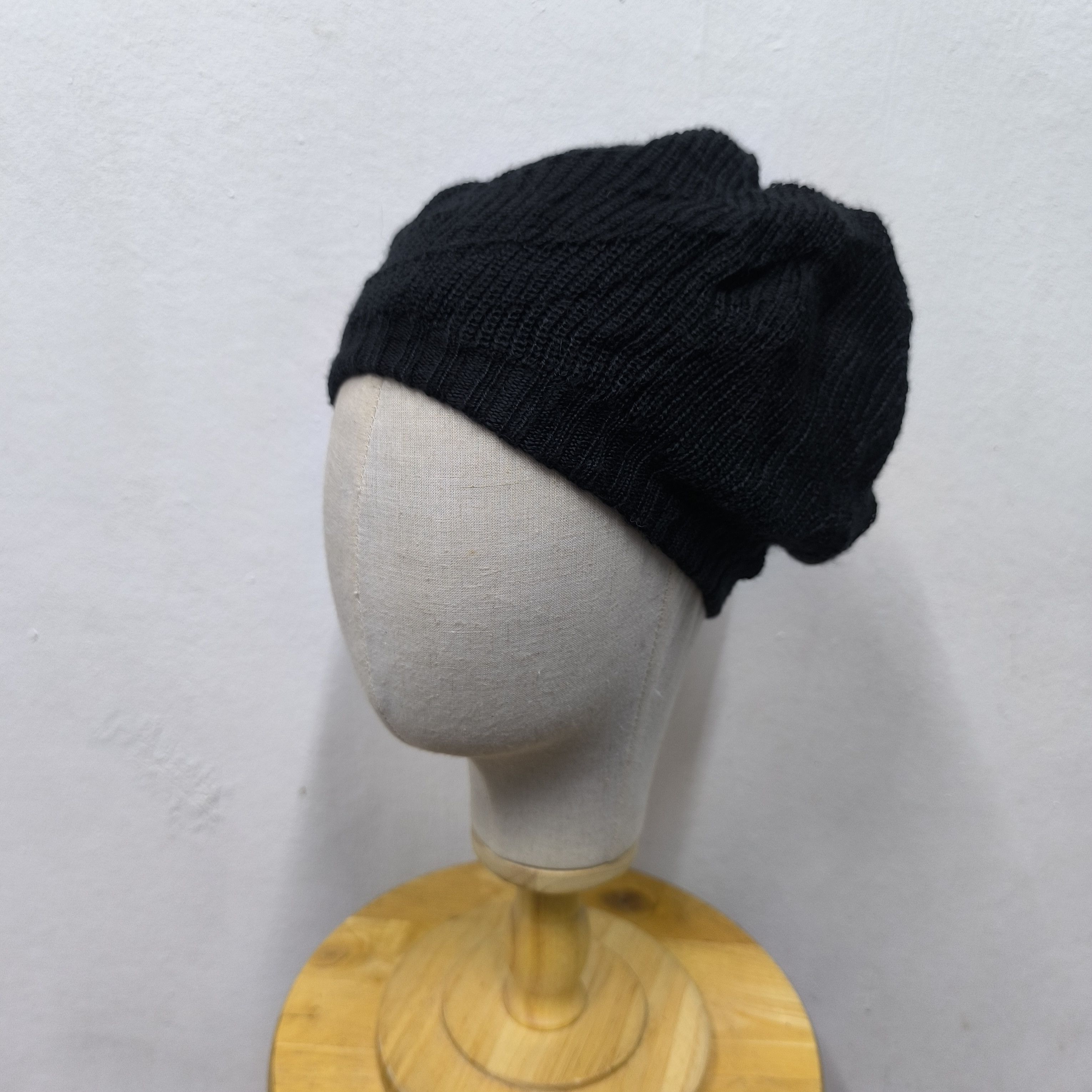 RUDE GALLERY 🎙️Rude gallery japan 'the rocks' black knit beret hat Size ONE SIZE - 2 Thumbnail
