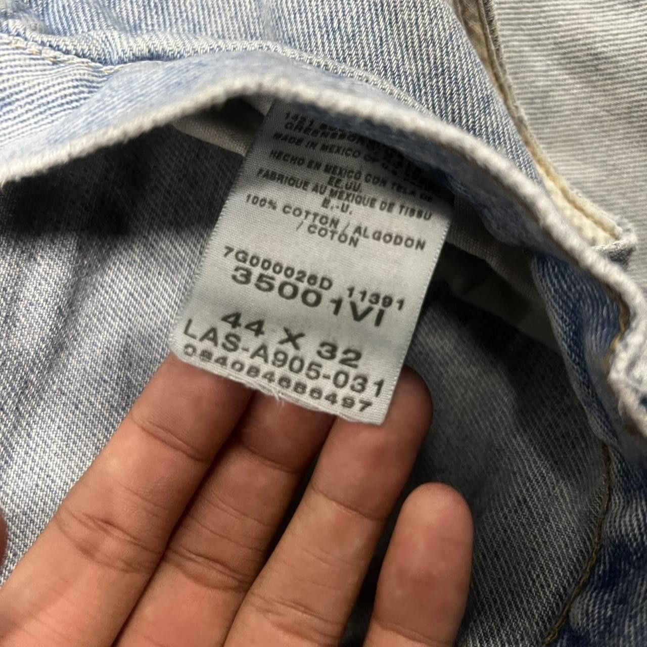 Japanese Brand × Vintage Vintage Y2K/2000s Baggy Skater Style Light Wash Denim Jeans! Size US 44 / EU 60 - 8 Thumbnail