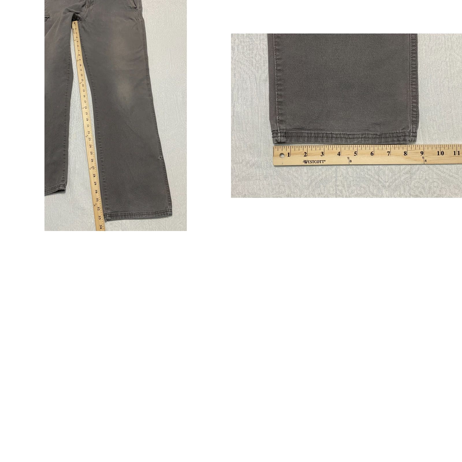 Weatherproof Weatherproof Pants Mens Casual 38 Gray Relaxed Canvas Stretch Cargo Front Zipper Pockets 34 Inseam 100% Cotton Spandex Straight Vintage Size US 38 / EU 54 - 9 Thumbnail