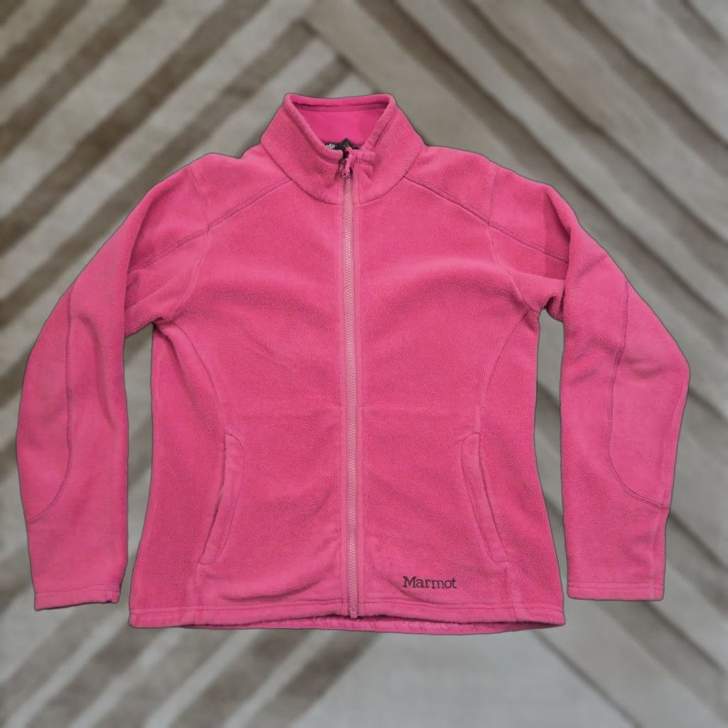 Marmot VINTAGE Marmot Jacket Womens L Pink Fleece Outdoors Y2K Size L / US 10 / IT 46 - 1 Thumbnail