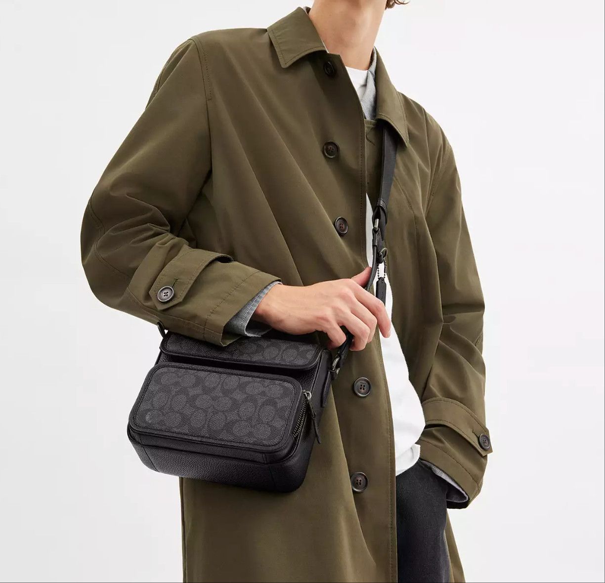Coach Sullivan Flap Crossbody Bag In Signature Canvas CZ396 Size ONE SIZE - 8 Thumbnail