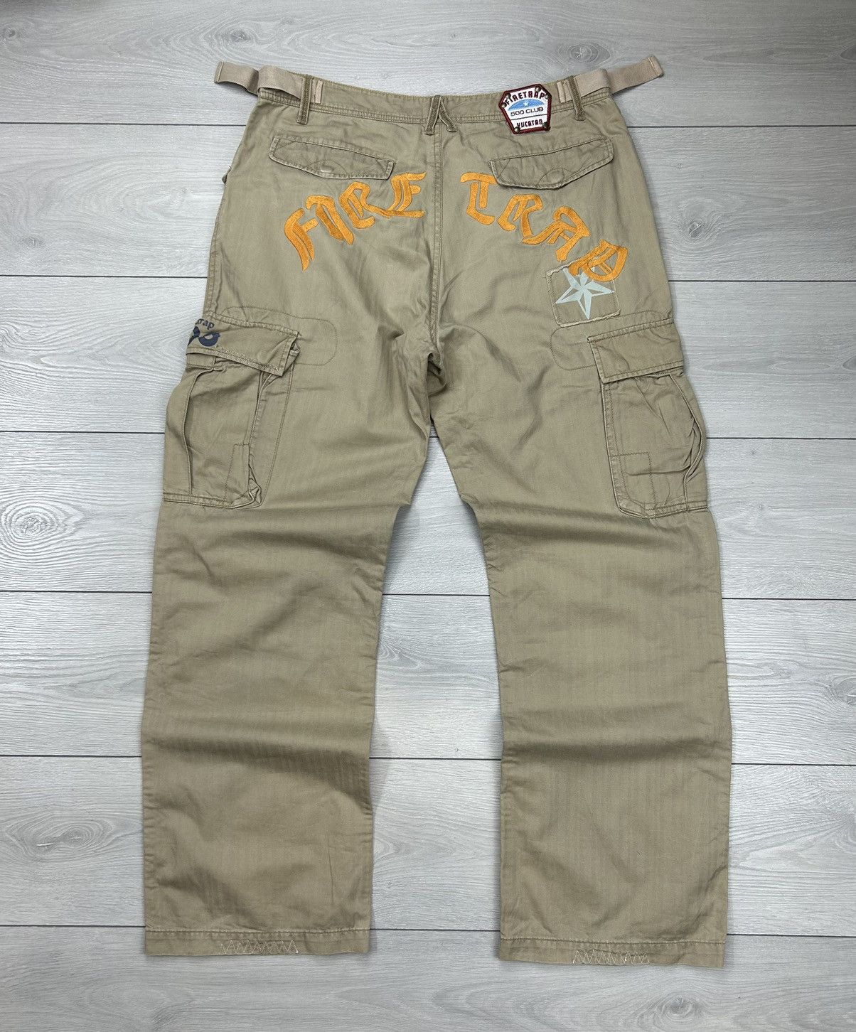 Firetrap × Vintage Firetrap Vintage Cargo pant size 32 big logo Size US 32 / EU 48 - 2 Thumbnail