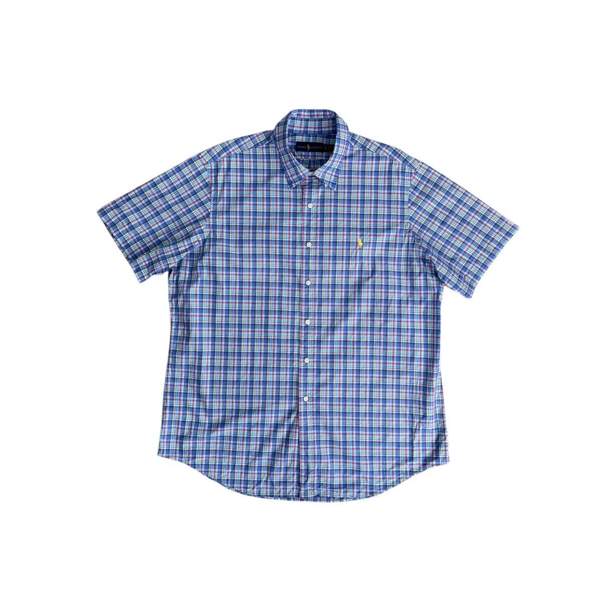 Polo Ralph Lauren × Vintage Polo Ralph Lauren PRL Checked Button Shirt Short Sleeve Size US XL / EU 56 / 4 - 1 Thumbnail