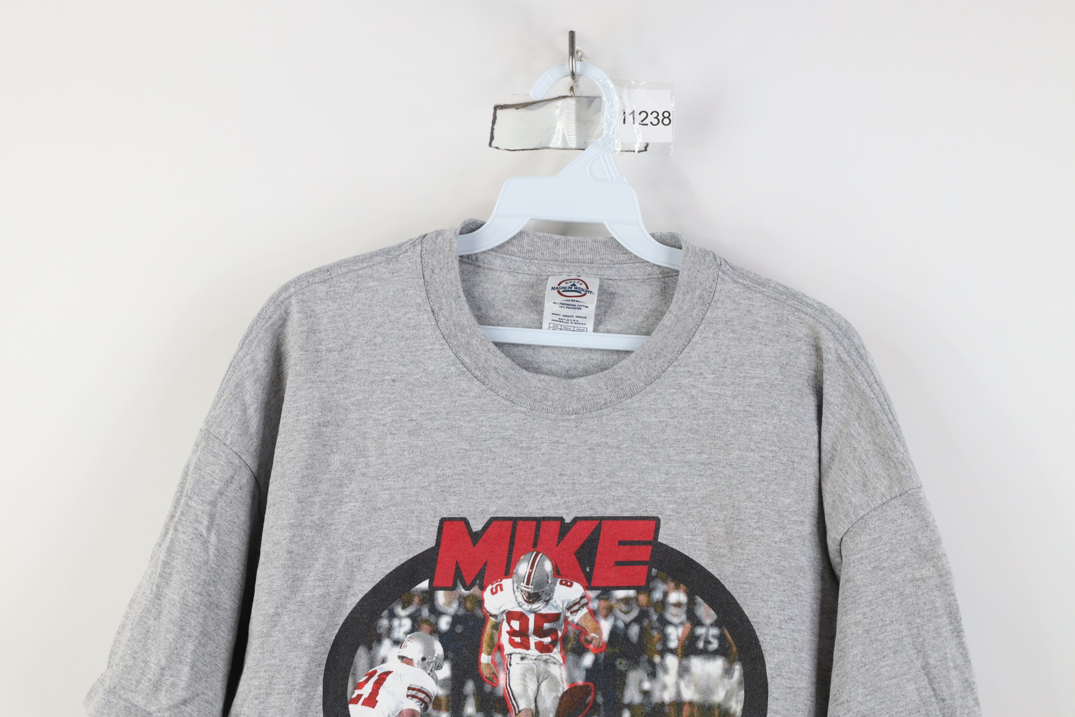 Vintage Vintage Ohio State University Football Kicker T-Shirt Gray Size US XL / EU 56 / 4 - 2 Thumbnail