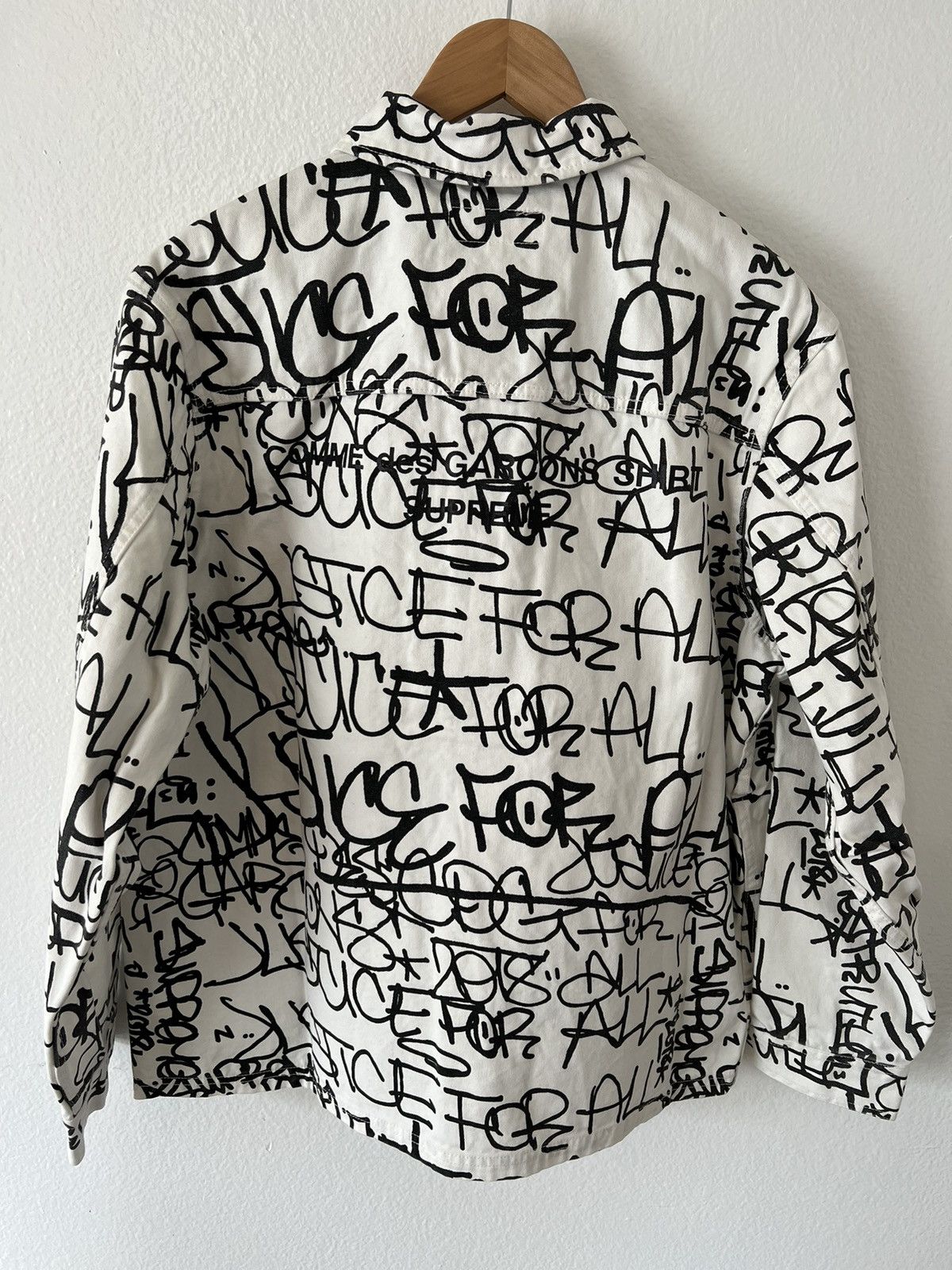Supreme Comme des Garcons SHIRT Printed Canvas Chore Coat