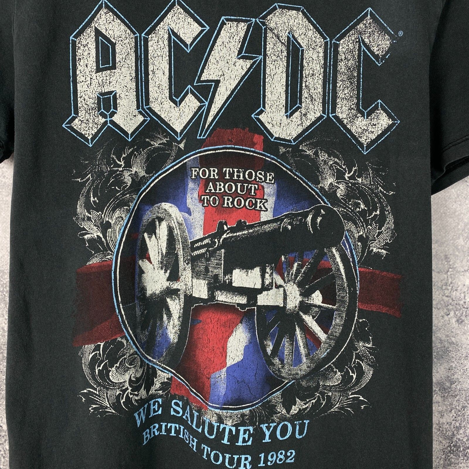 AC/DC Acdc For Those About To Rock We Salute You Tee Men's Size S Size US S / EU 44-46 / 1 - 4 Thumbnail