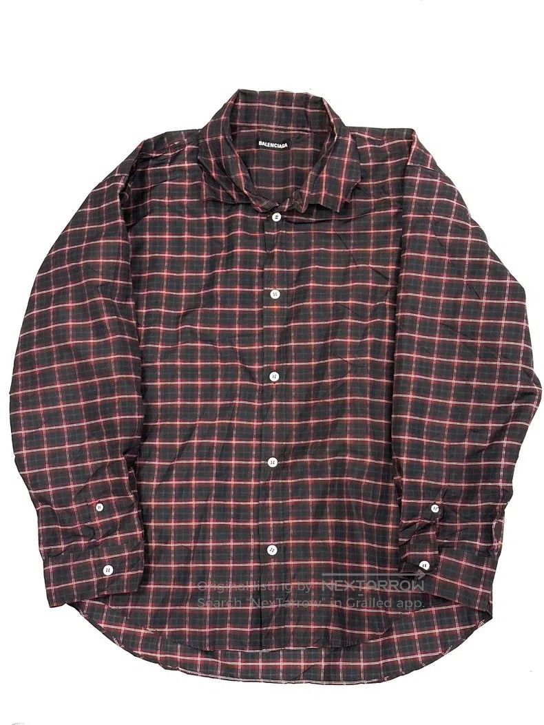 Balenciaga Balenciaga Pleated Shrink Shirt Size US S / EU 44-46 / 1 - 1 Thumbnail