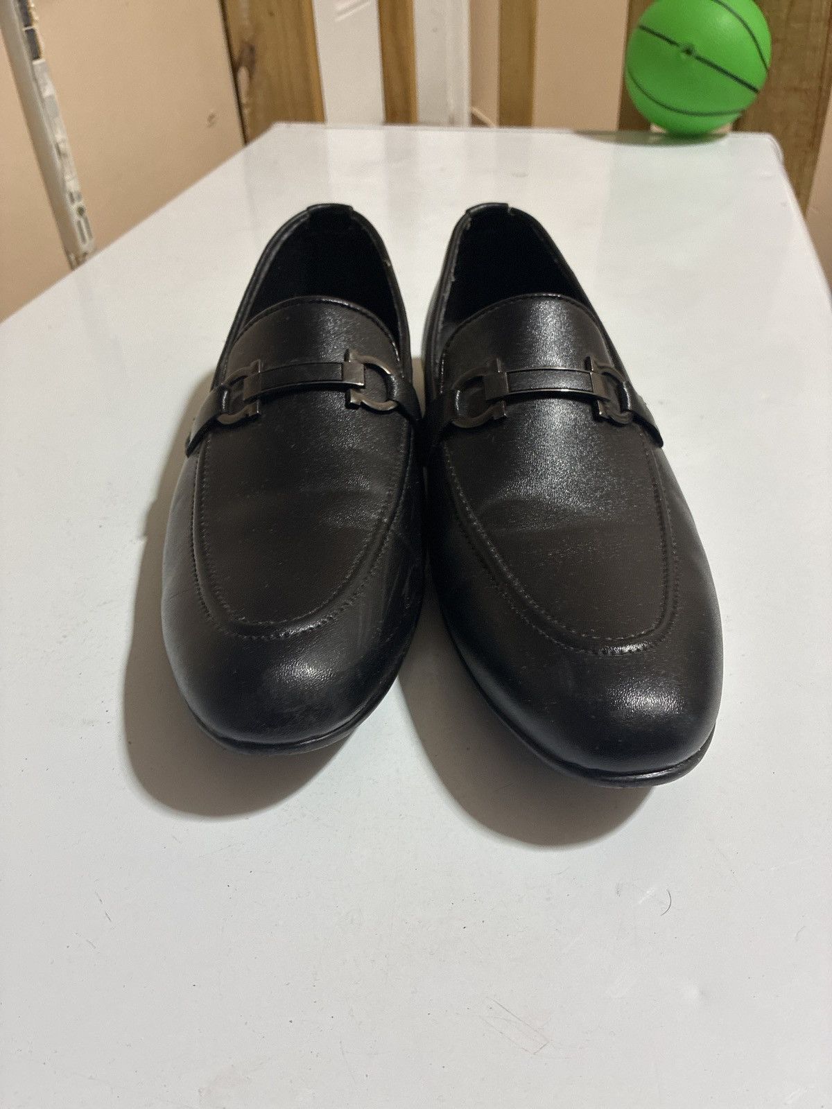 Versace Versace Black Leather Loafers Size US 11 / EU 44 - 7 Thumbnail