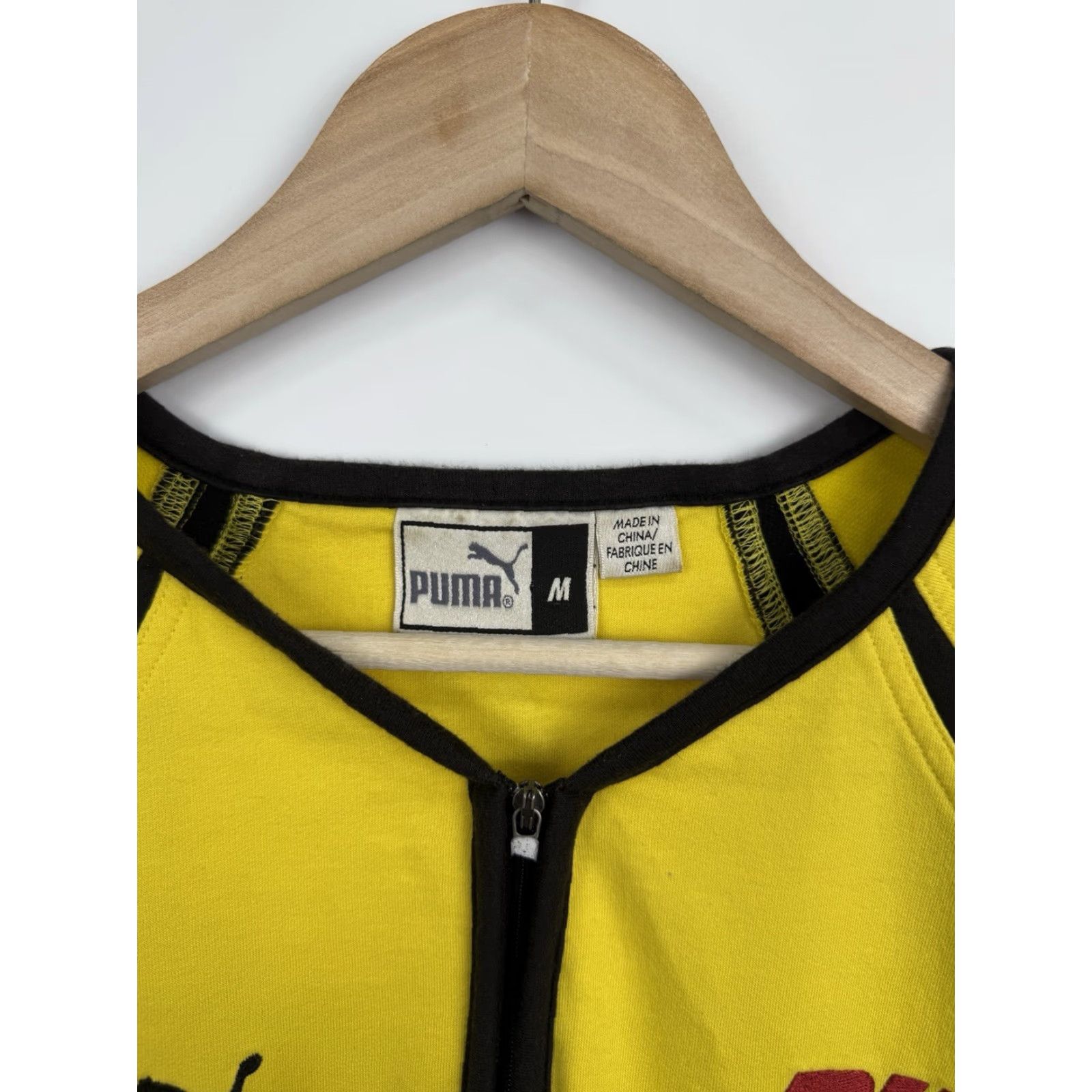 Puma VINTAGE 90s Jordan Honda F1 Team Puma DHL Deutsche Post Polo T-Shirt Mens M Yellow Puma DHL Deutsche Post 90s Shoes? Size US M / EU 48-50 / 2 - 6 Thumbnail