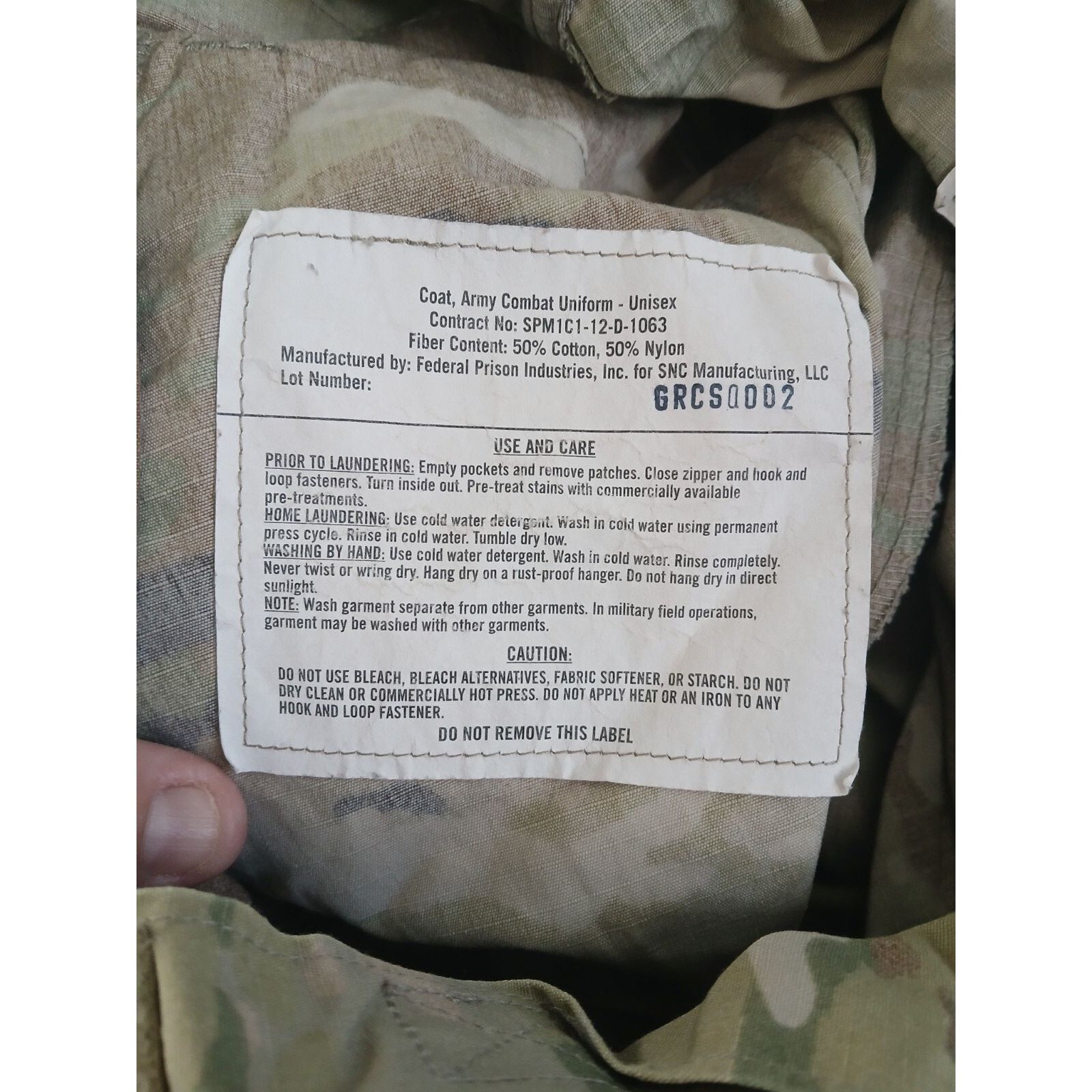 & Other Stories Army Combat Coat, Size: Medium Long NSN:8415-01-623-5529 Size US M / EU 48-50 / 2 - 4 Thumbnail