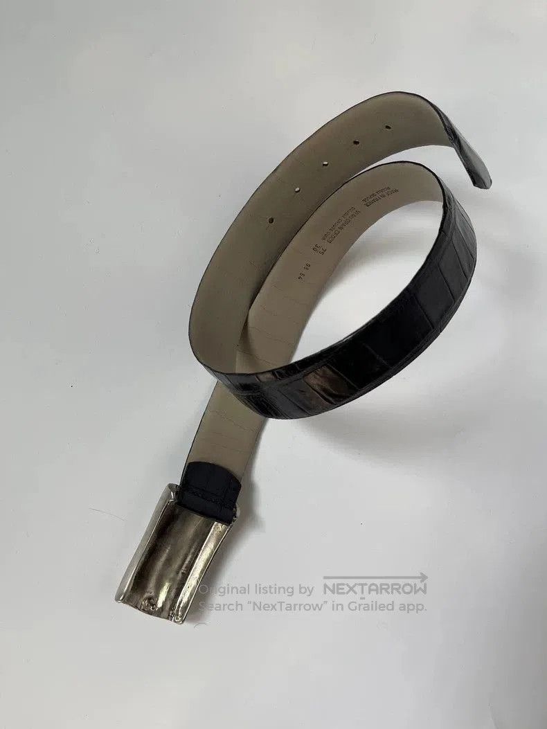 Kenzo Kenzo 1999FW Runway Black Leather Belt. Size ONE SIZE - 6 Thumbnail