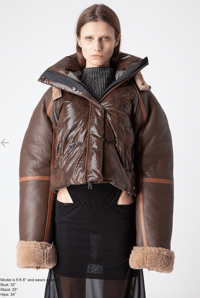 image of $2640 Andersson Bell Mountain Jacket in Brown/Python, Men's (Size Small)