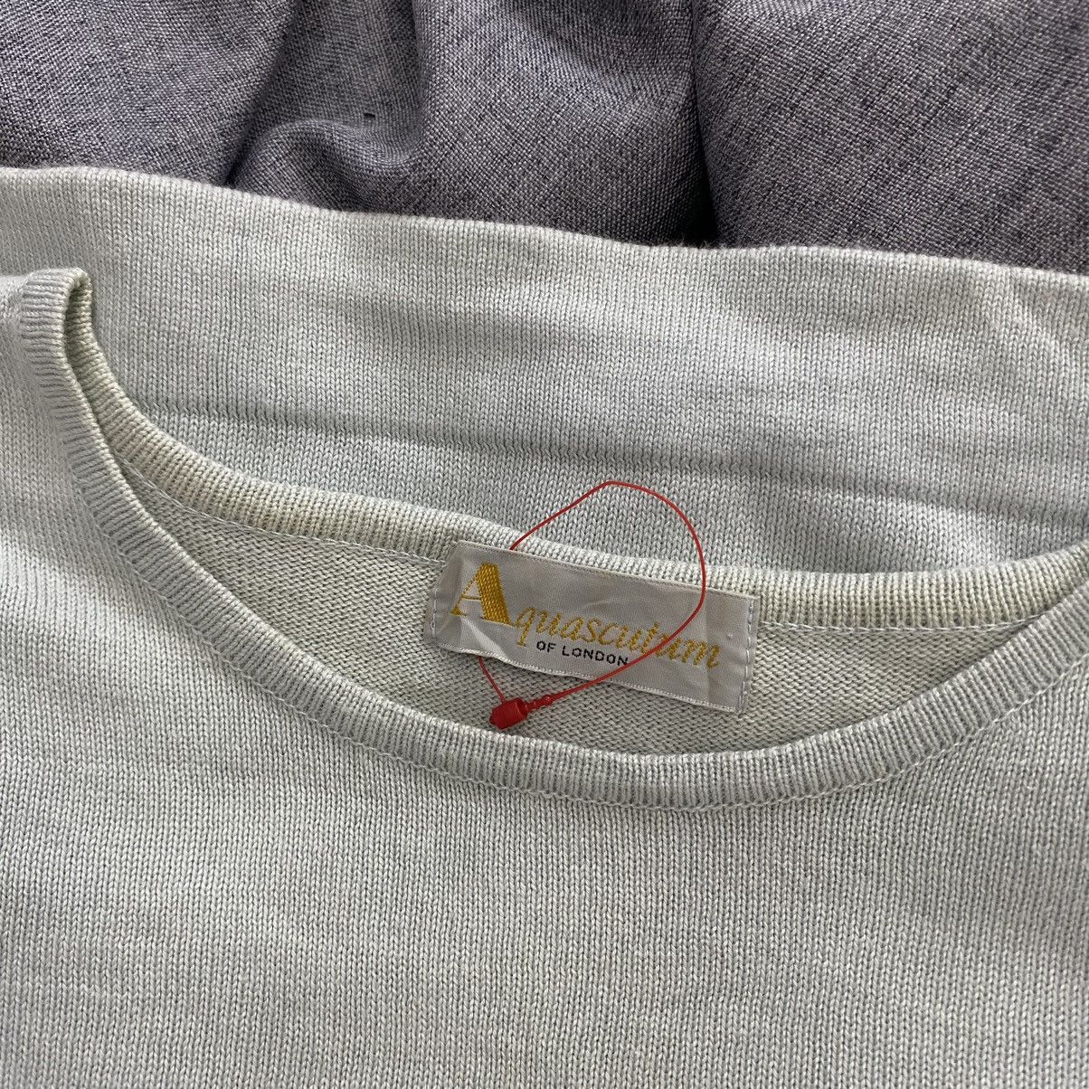Aquascutum × Vintage Vintage AQUASCUTUM British Brand Plain Blue Shoer Sleeve Size US S / EU 44-46 / 1 - 7 Thumbnail