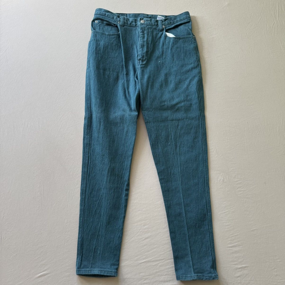 Other Vintage 80s Zana-Di Slim Teal Jeans Size 40" / US 18 - 1 Thumbnail