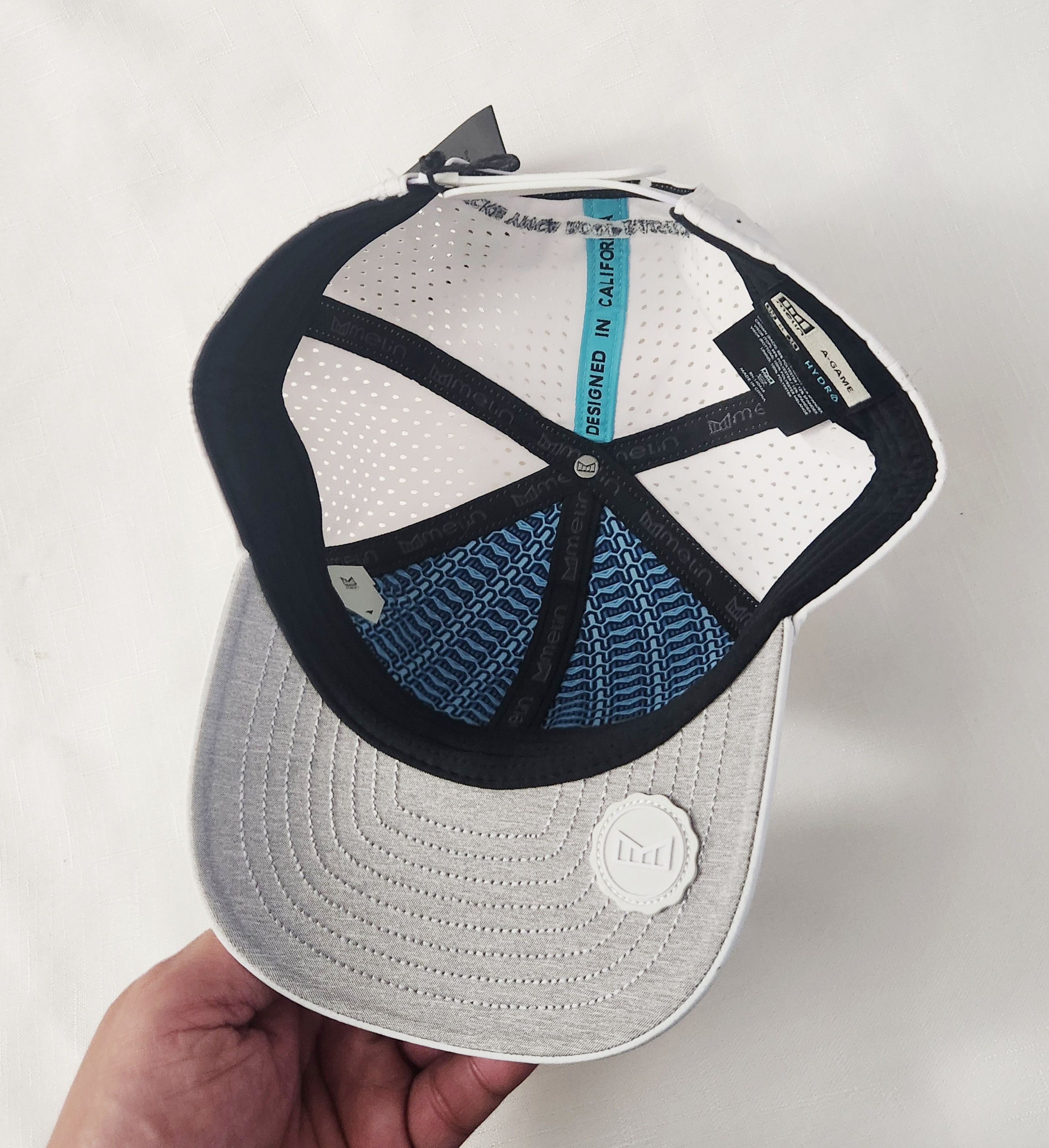 melin MELIN A-Game Hydro Small White Hat Snapback *Company logo Size ONE SIZE - 9 Thumbnail