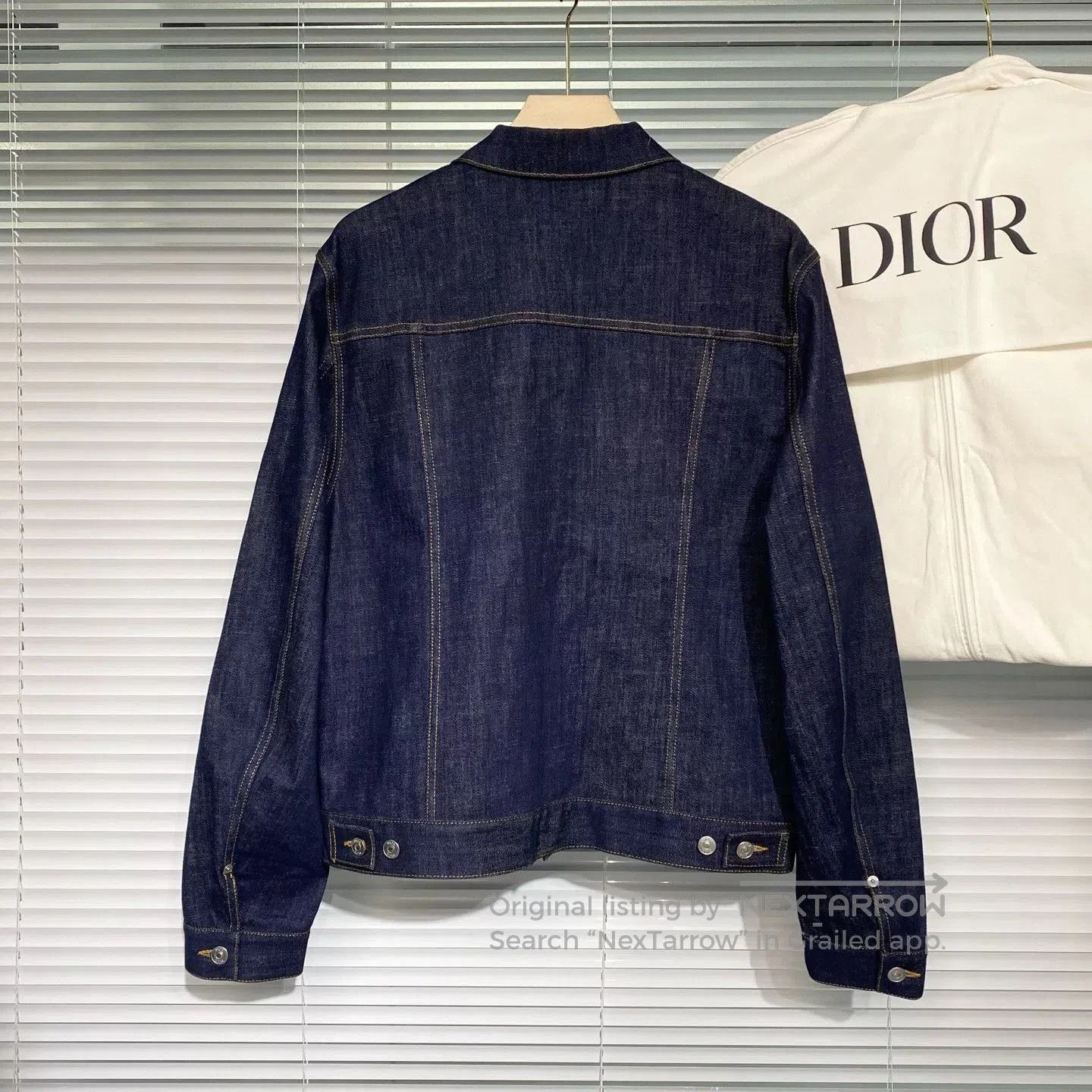 Dior dior denim jacket with embossed lining. Size US XXL / EU 58 / 5 - 2 Thumbnail