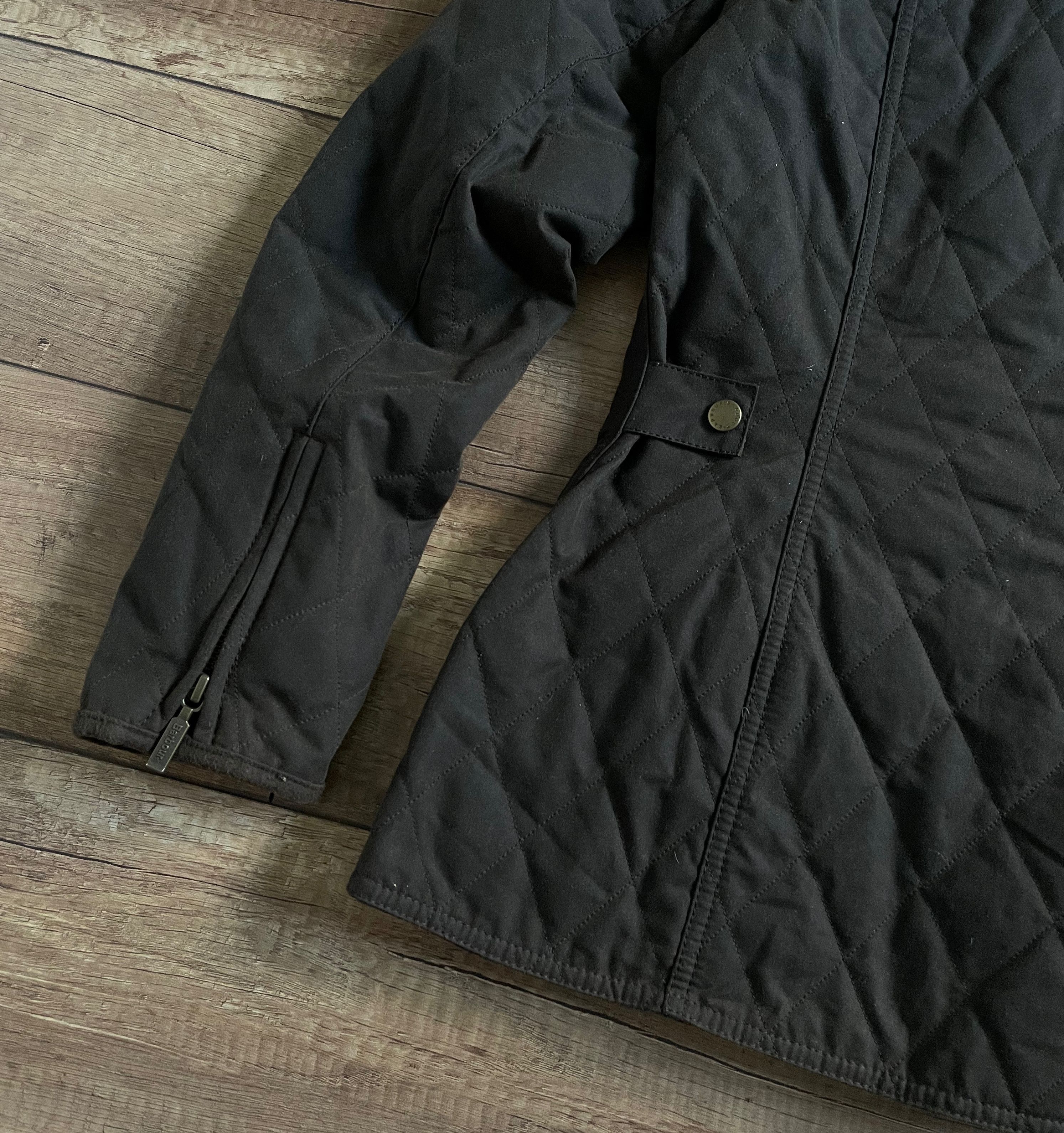 Barbour Barbour Womens Quilted Utility Waxed Olive Jacket Coat Size S / US 4 / IT 40 - 5 Thumbnail