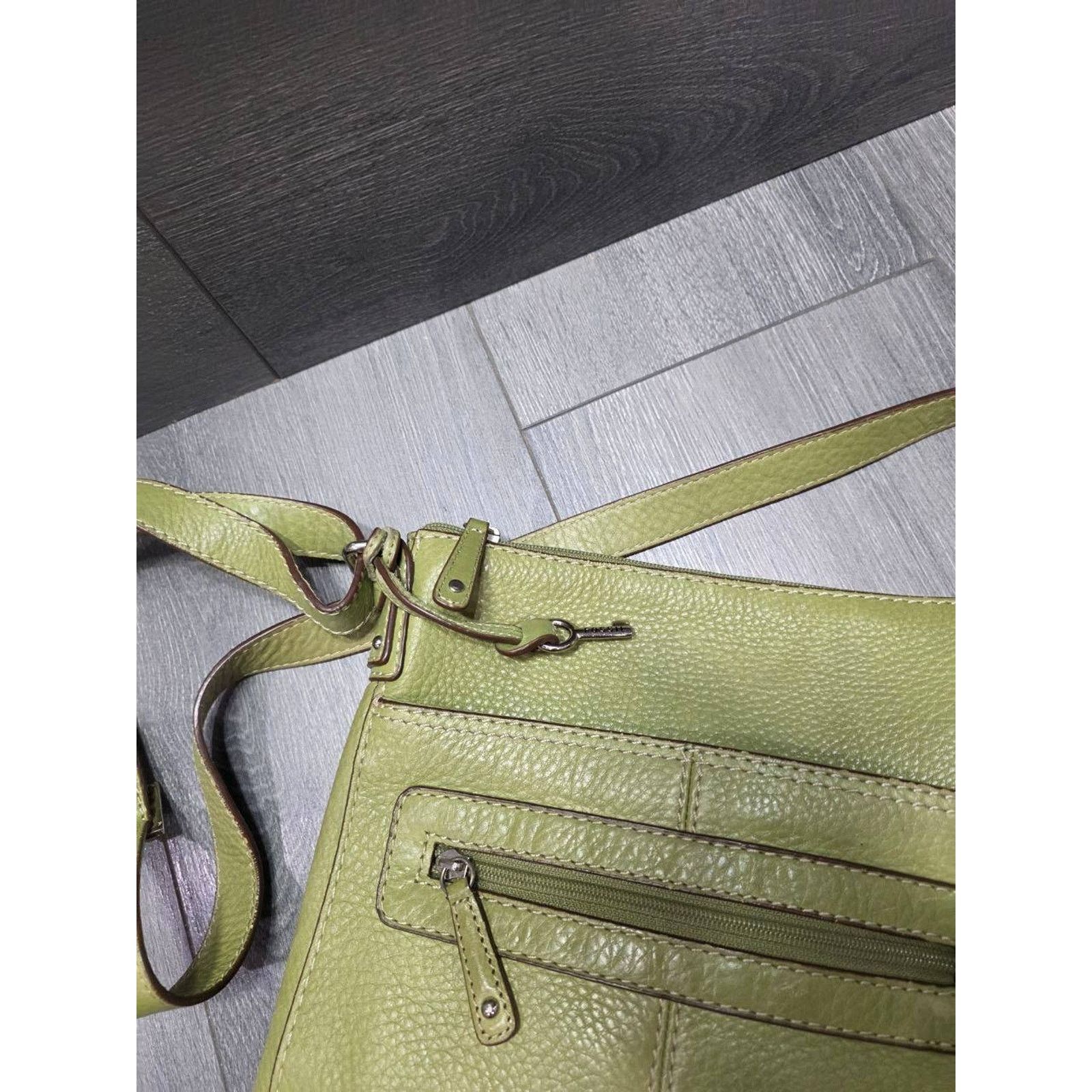 Fossil Pebbled Green Bag B000445 Size ONE SIZE - 4 Thumbnail