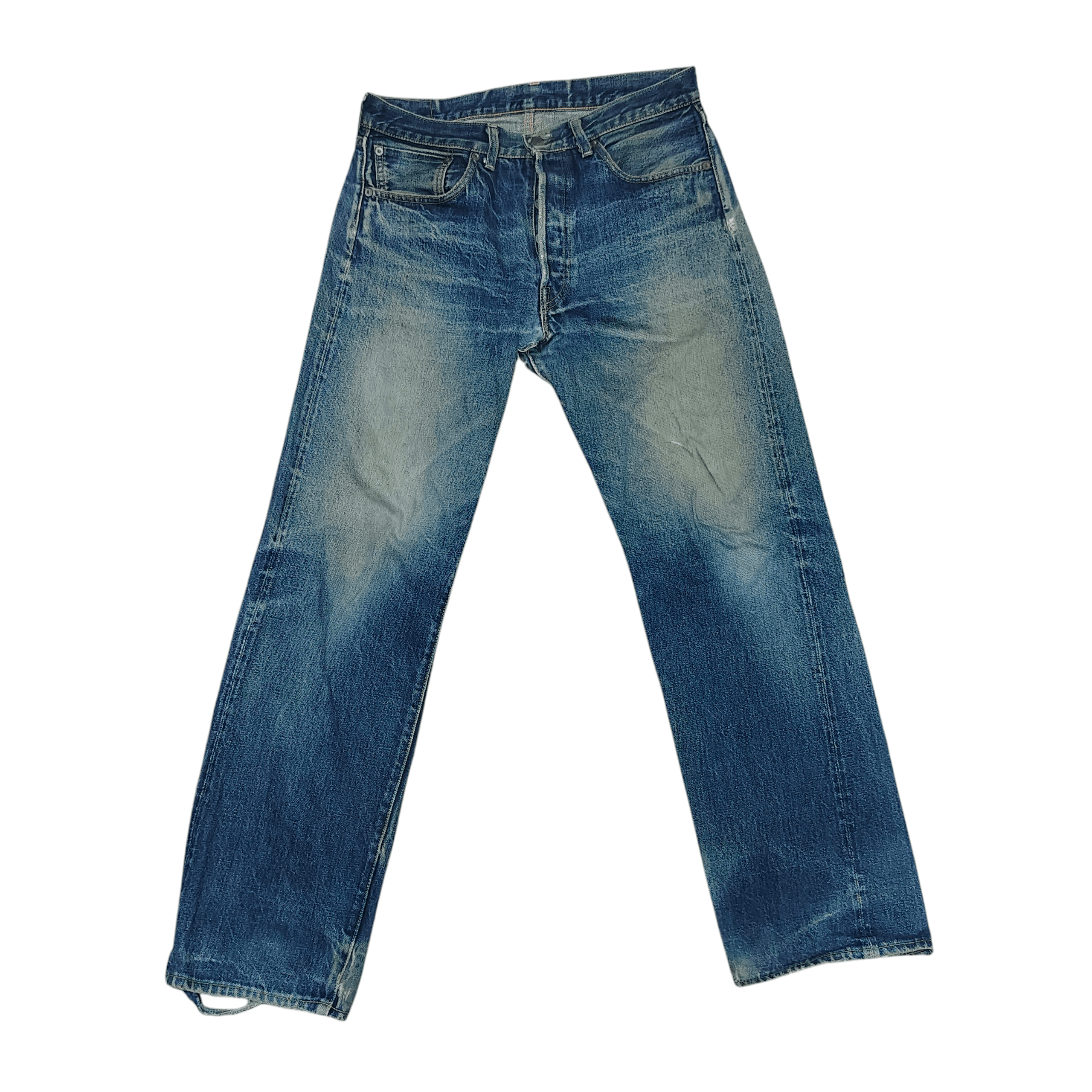 Levi's Vintage 90s Levi's 501xx Big E Distressed Selvedge Jean Size US 32 / EU 48 - 1 Thumbnail