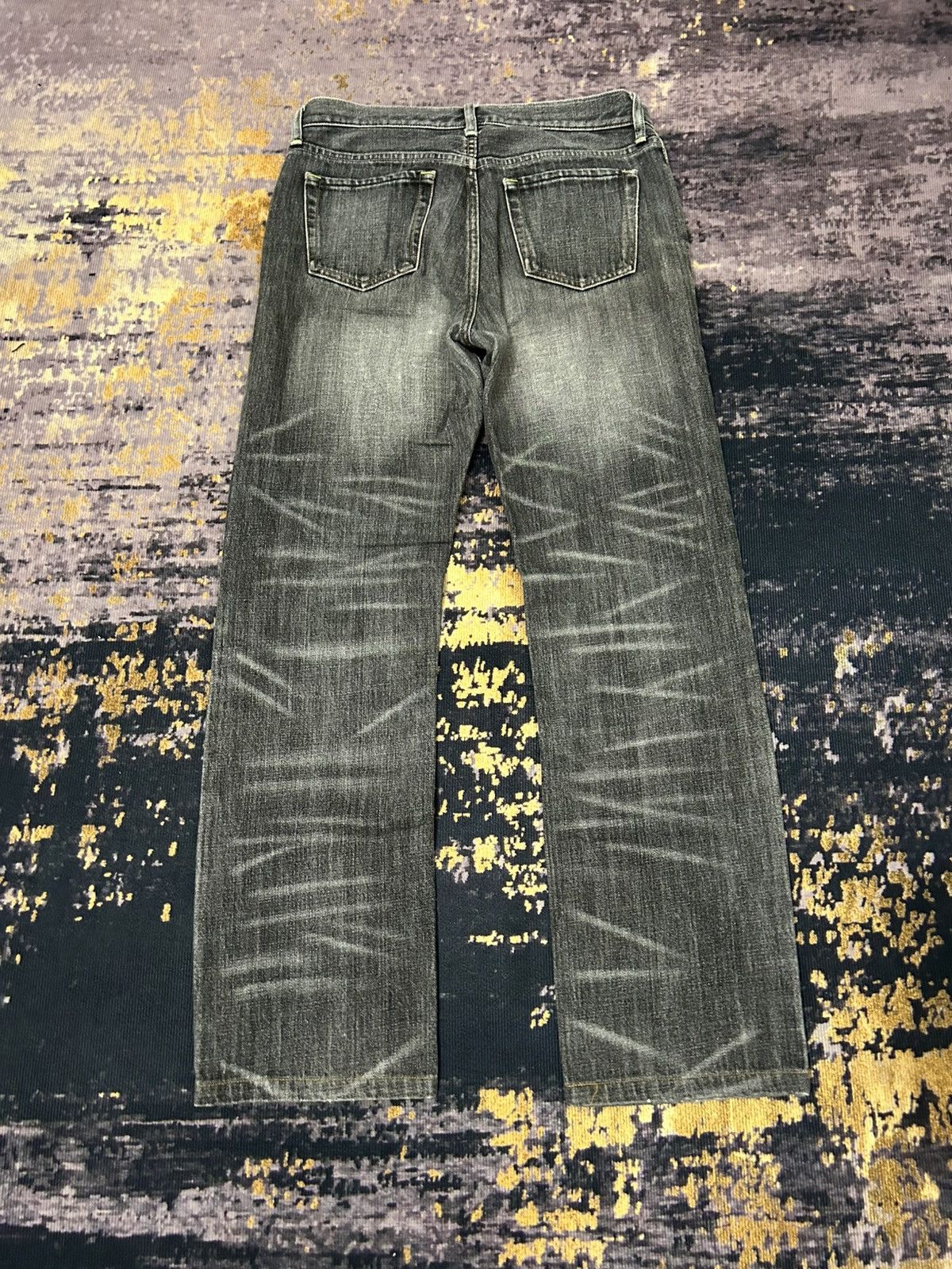 Uniqlo Vintage Uniqlo Distressed Clawmark Jeans Size US 31 - 3 Thumbnail