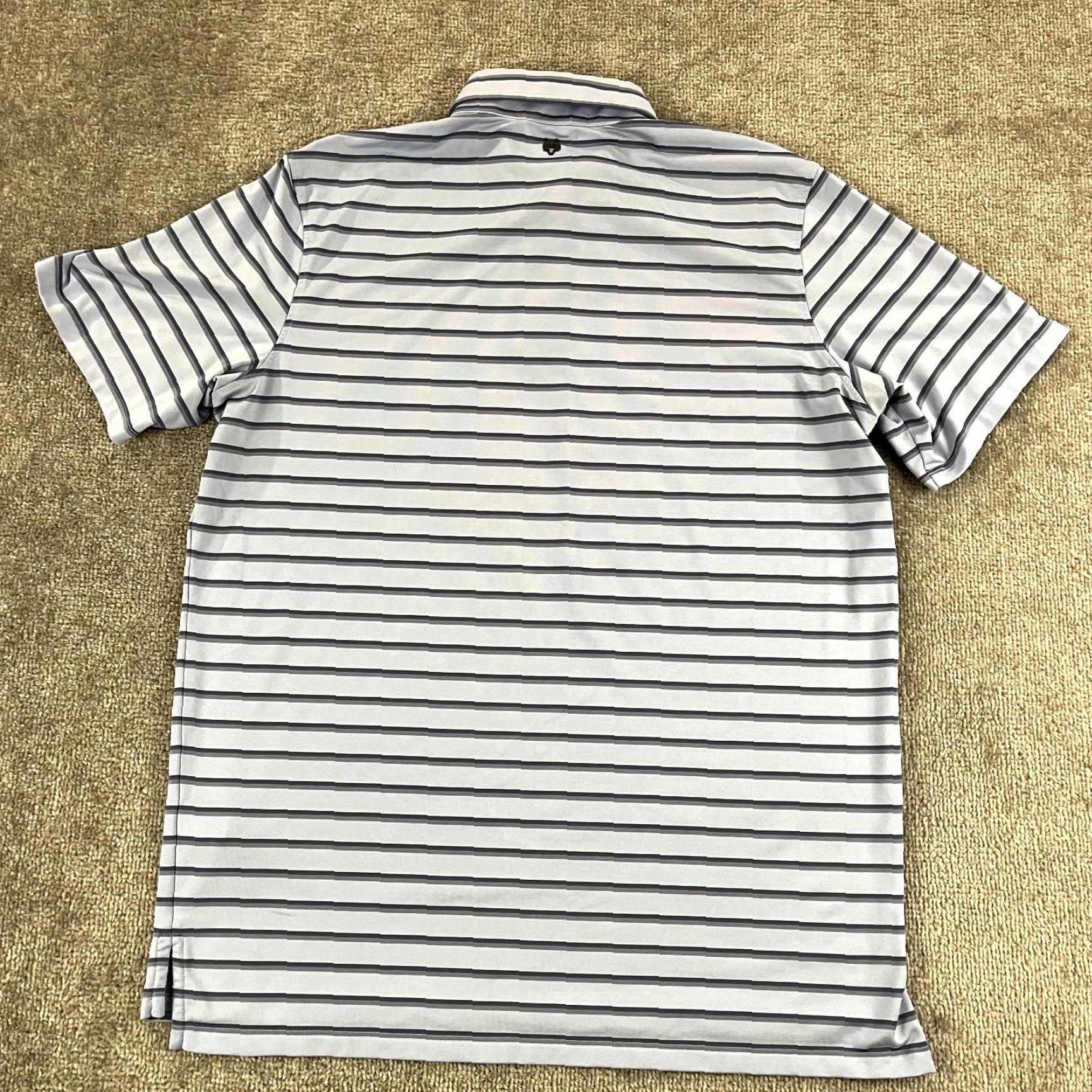 Vintage GREYSON Polo Shirt Mens L Blue Striped Golf Performance Stretch Sport Casual Shirt Size US L / EU 52-54 / 3 - 2 Thumbnail